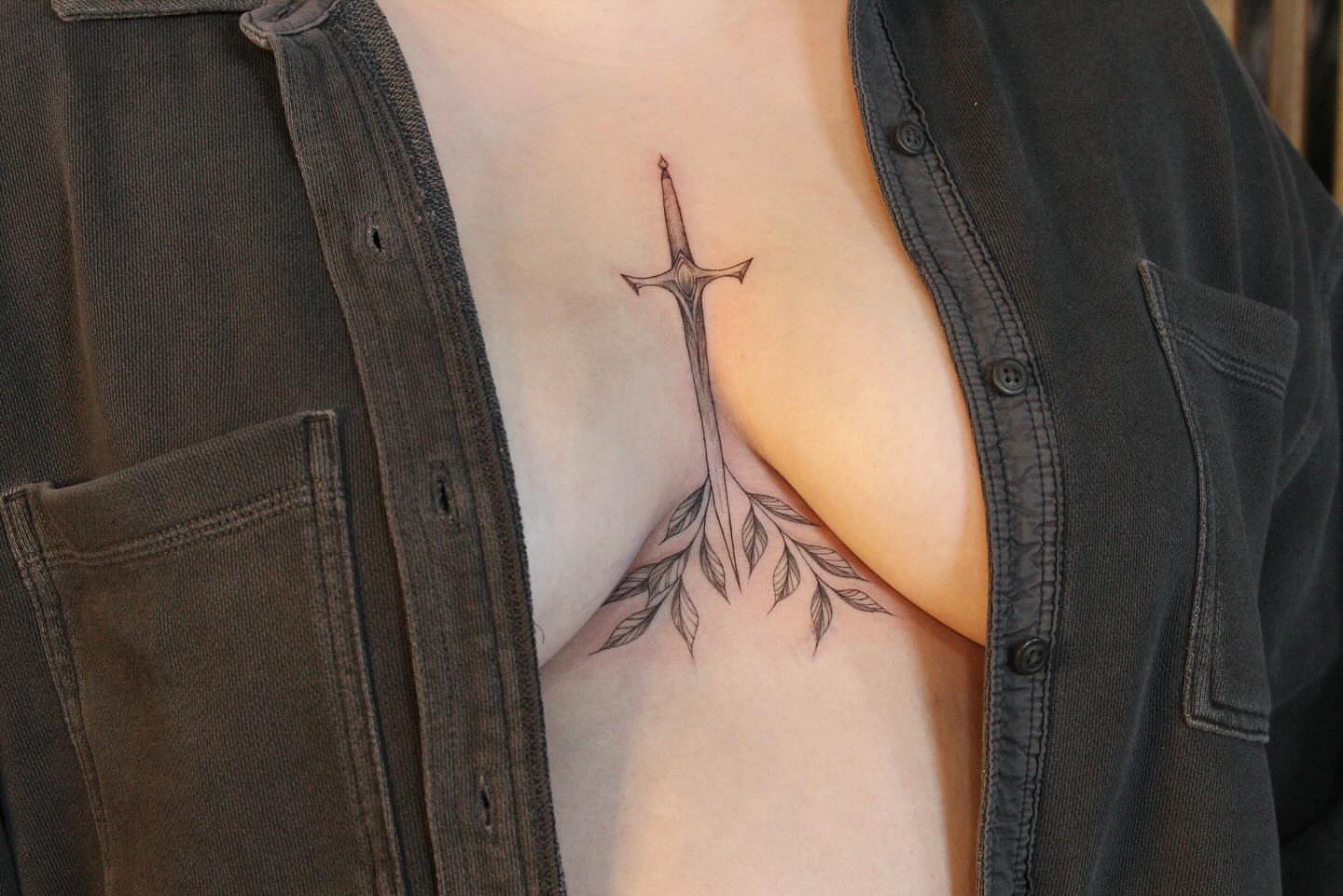 Tattoo by @rubytiiger — black_and_grey