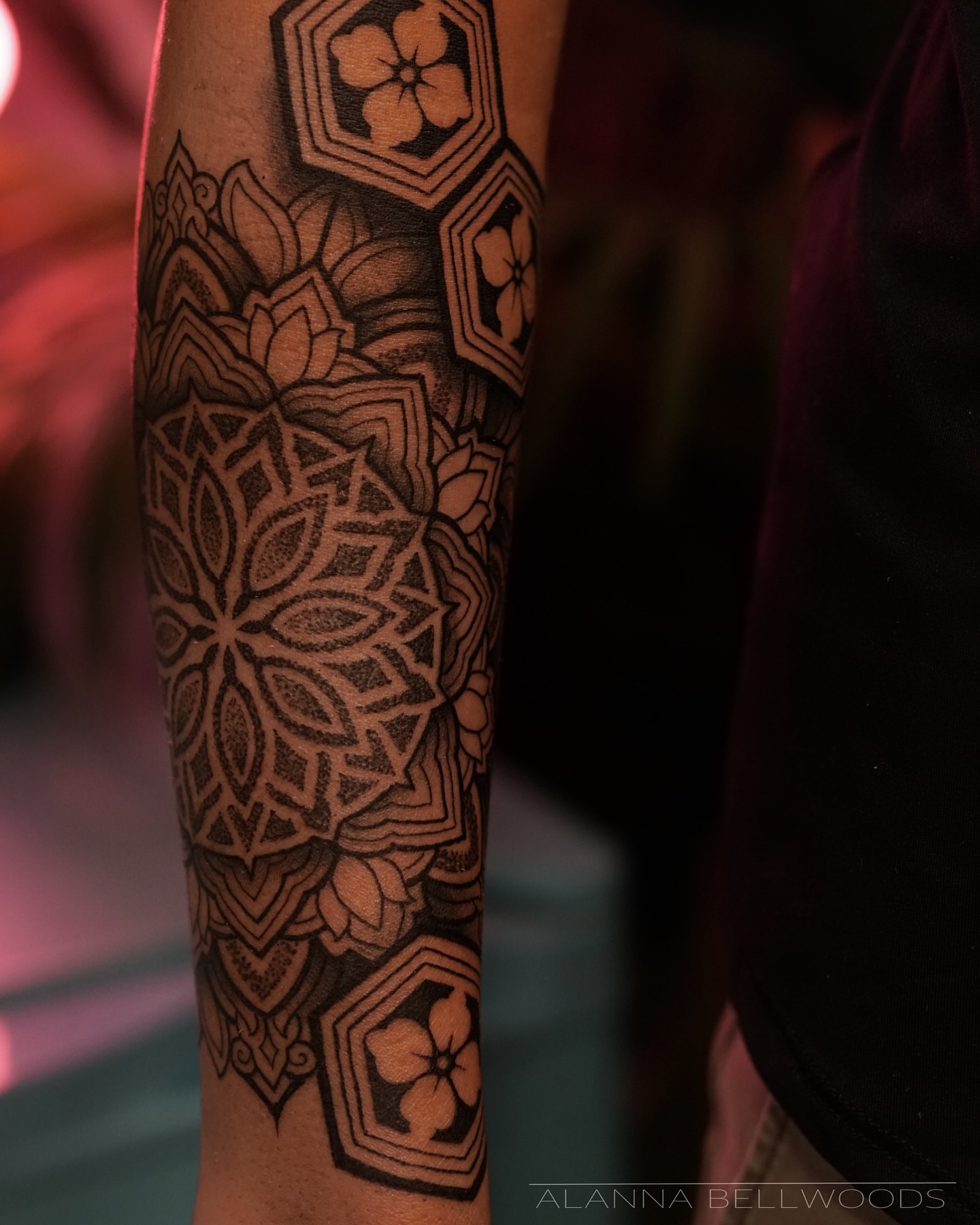 Tattoo by @alannabellwoods — geometric