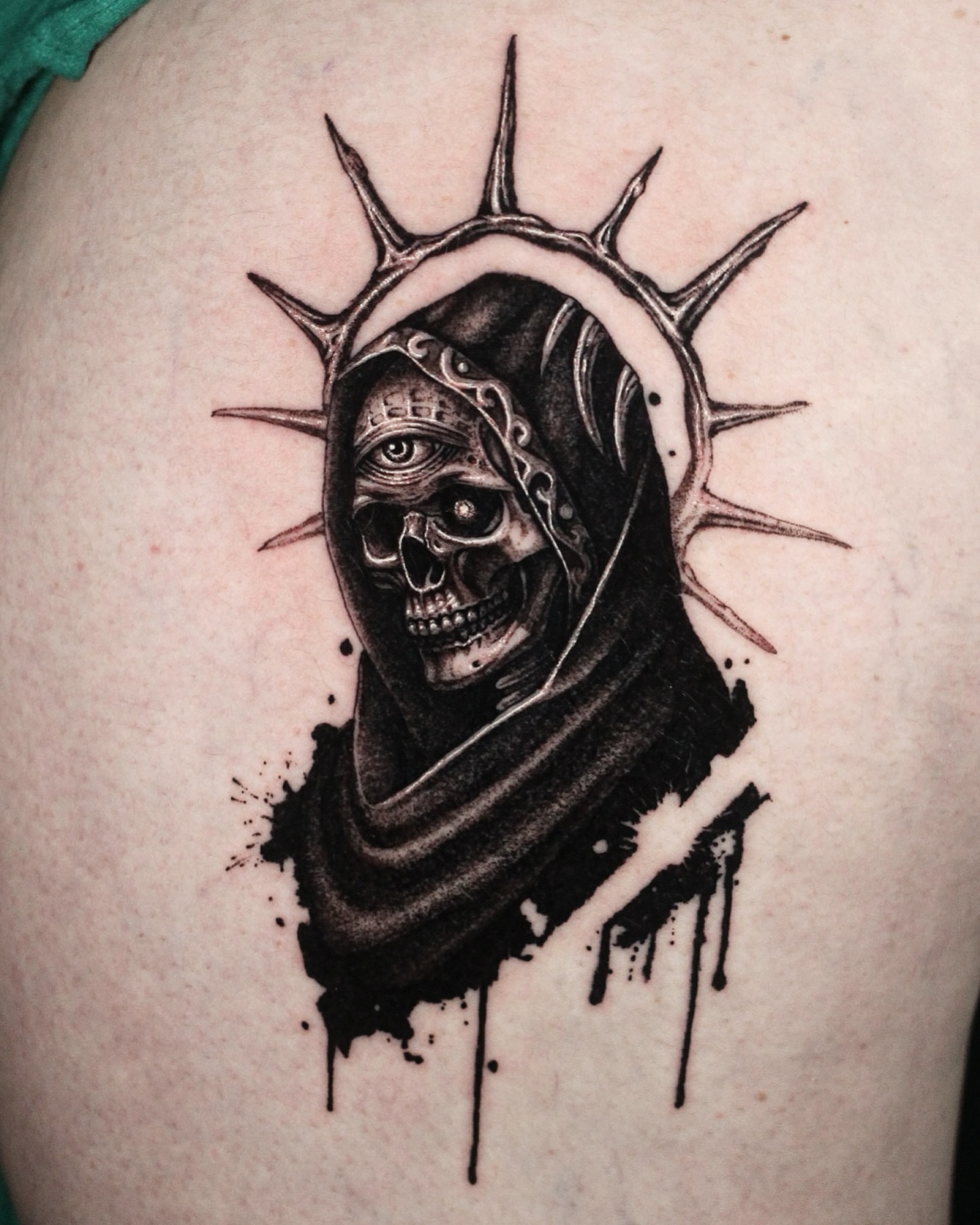 Tattoo by @h.black_ink — dark_realism