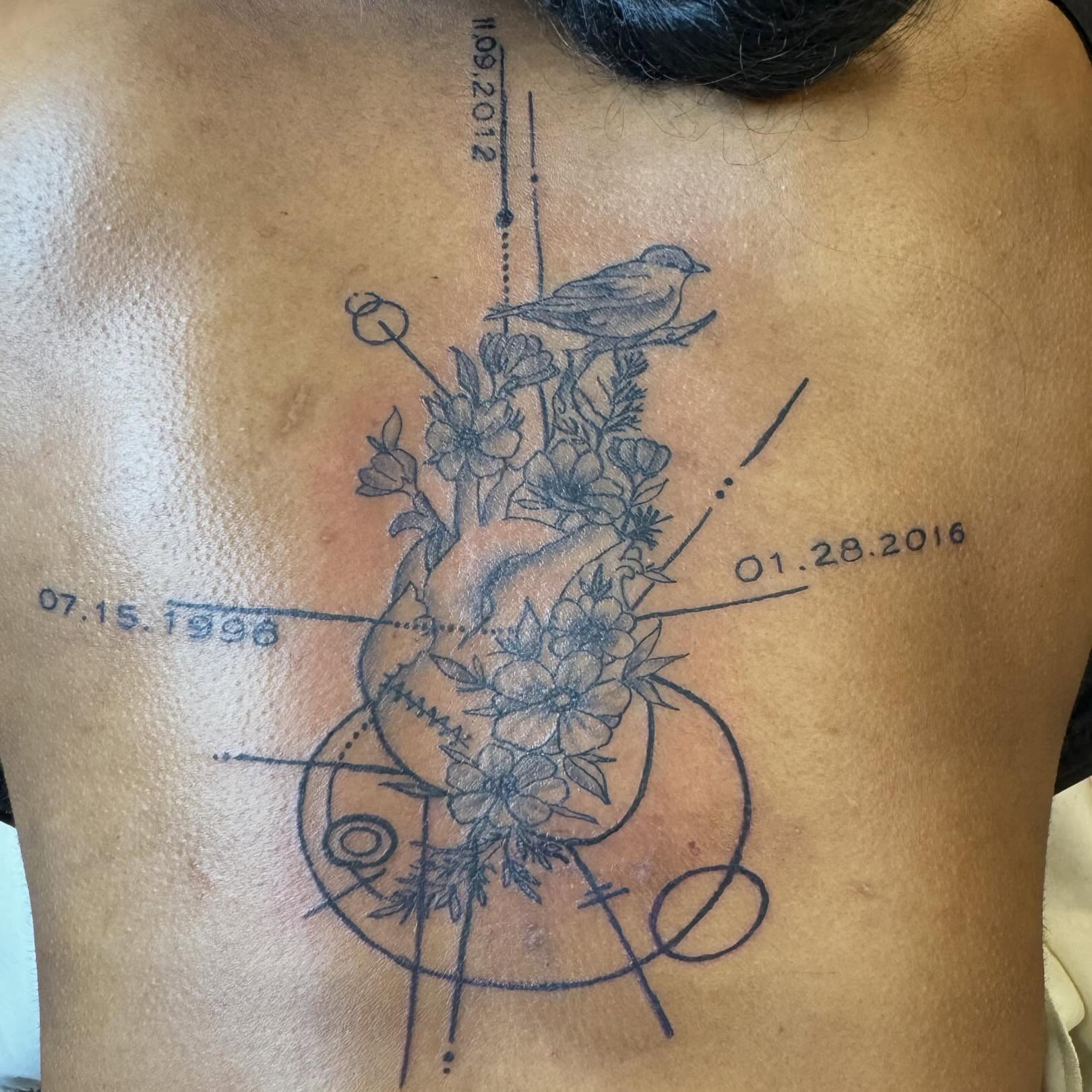 Tattoo by @tattooedbybacon — black_and_grey, geometric