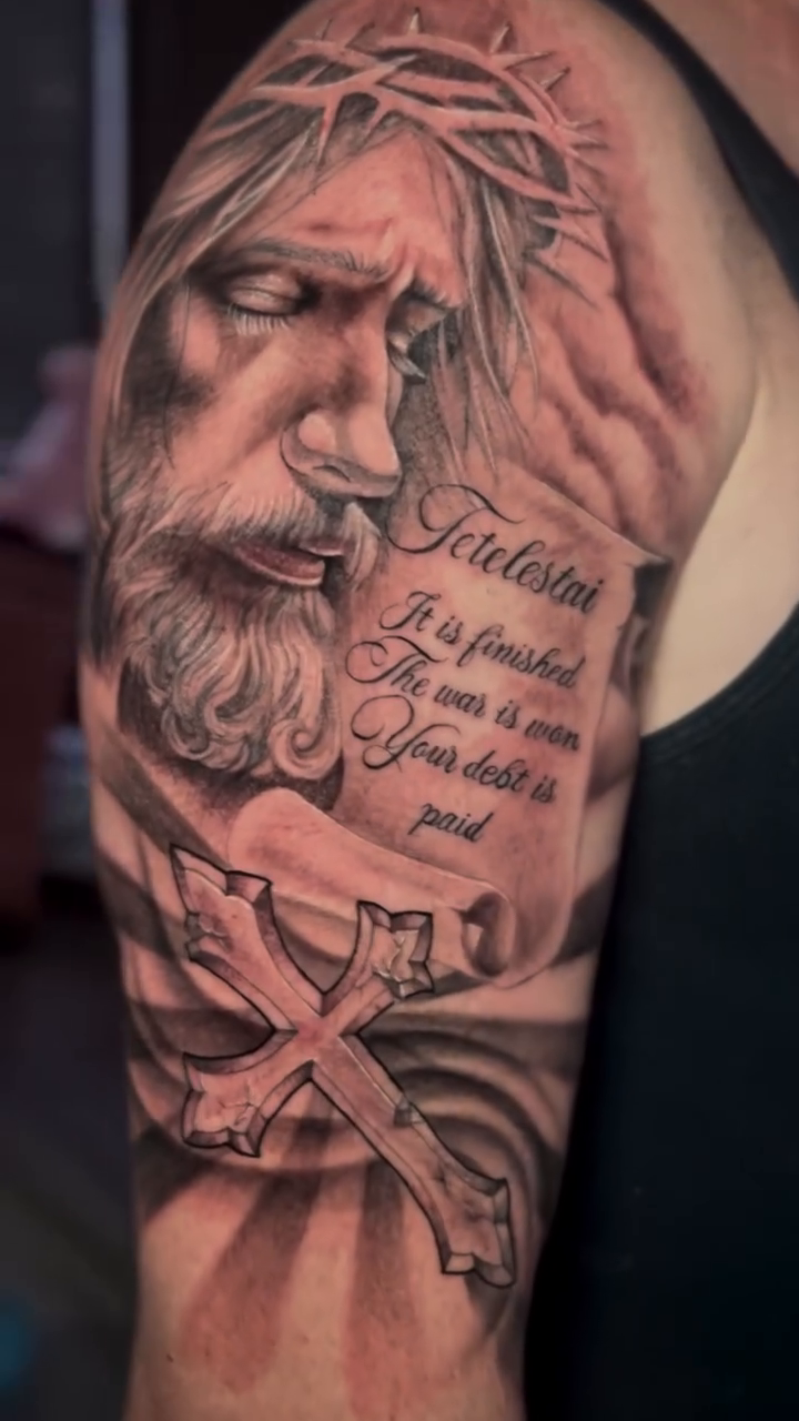 Tattoo by @tattoosbybradi — realism, black_and_grey