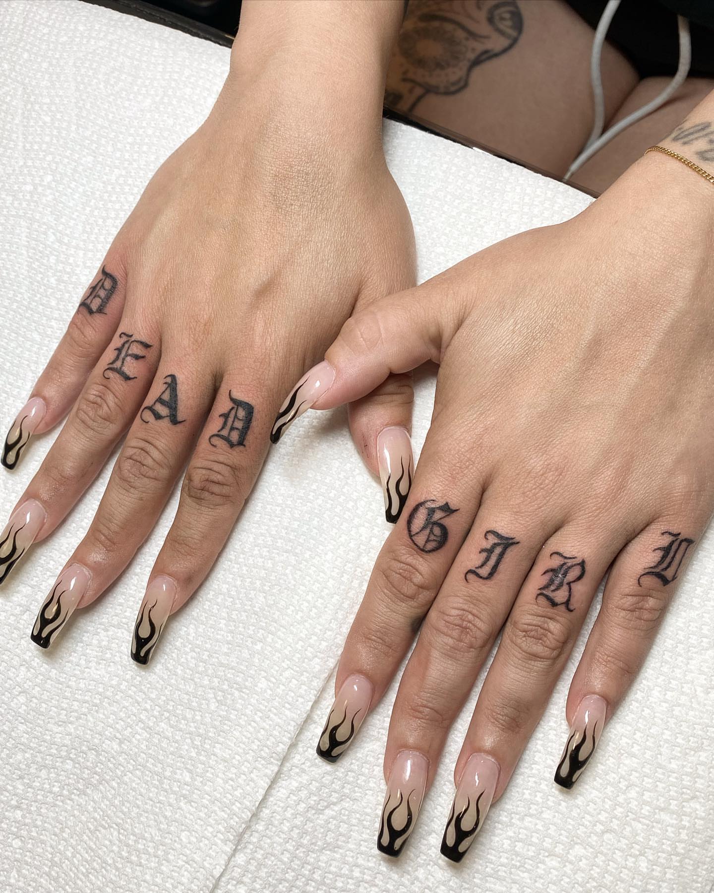 Lettering lettering script tattoo on the hand by ⛓Ireland tattoo⛓