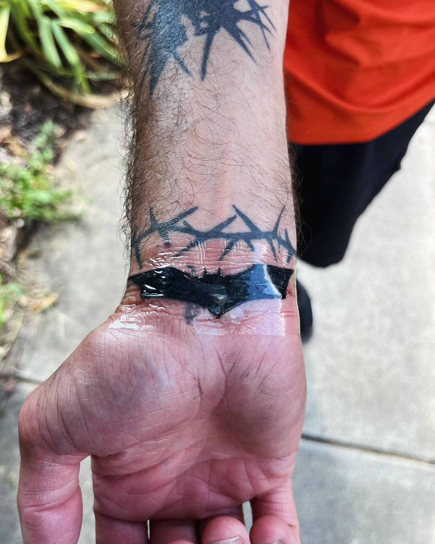 Crowns black and grey tattoo on the forearm by Anna DeLuna