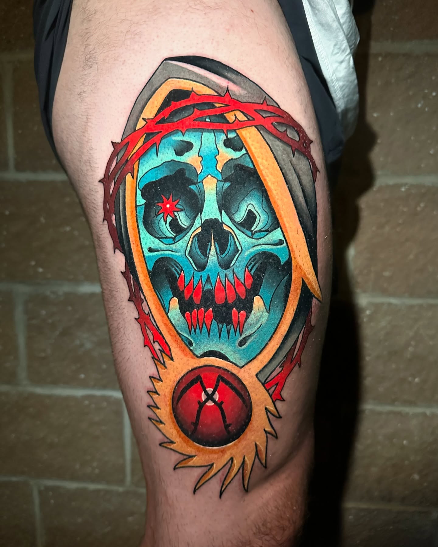 Tattoo by @mid_weston — american_traditional, dark_realism