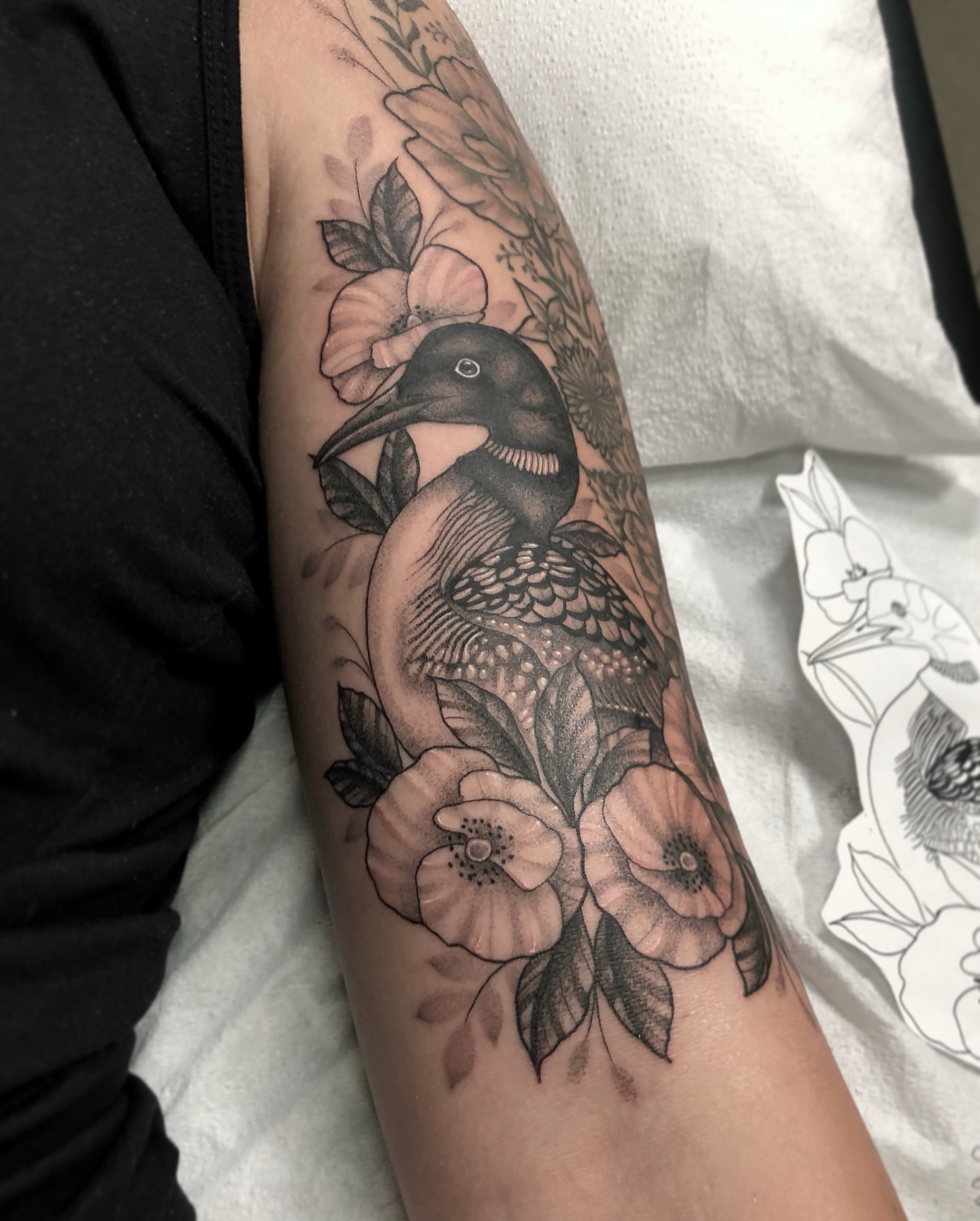 Tattoo by @jennietiesman β black_and_grey