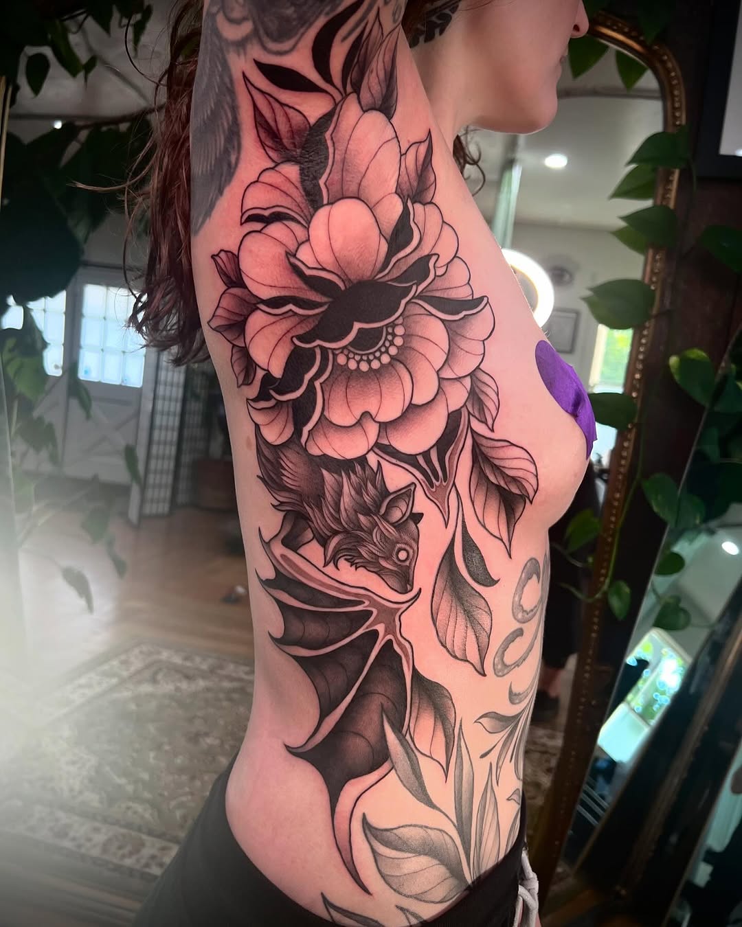 Tattoo by @miaesperanzatattoo โ neo_traditional, black_and_grey