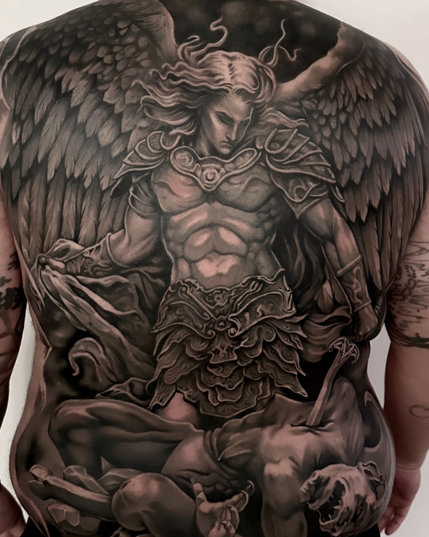 Tattoo by @dgtatts — black_and_grey, realism