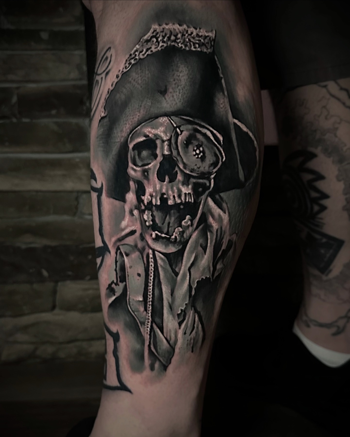 Tattoo by @dgtatts — black_and_grey, realism