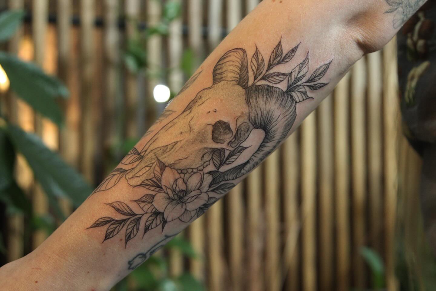 Koala and flowers black and grey tattoo on the forearm by π―π²ππΆπ±π¦π¦π€π’π― π₯ πͺπ¦π π₯π¦π€ππ« π±ππ±π±π¬π¬ ππ―π±π¦π°π± πββ¬