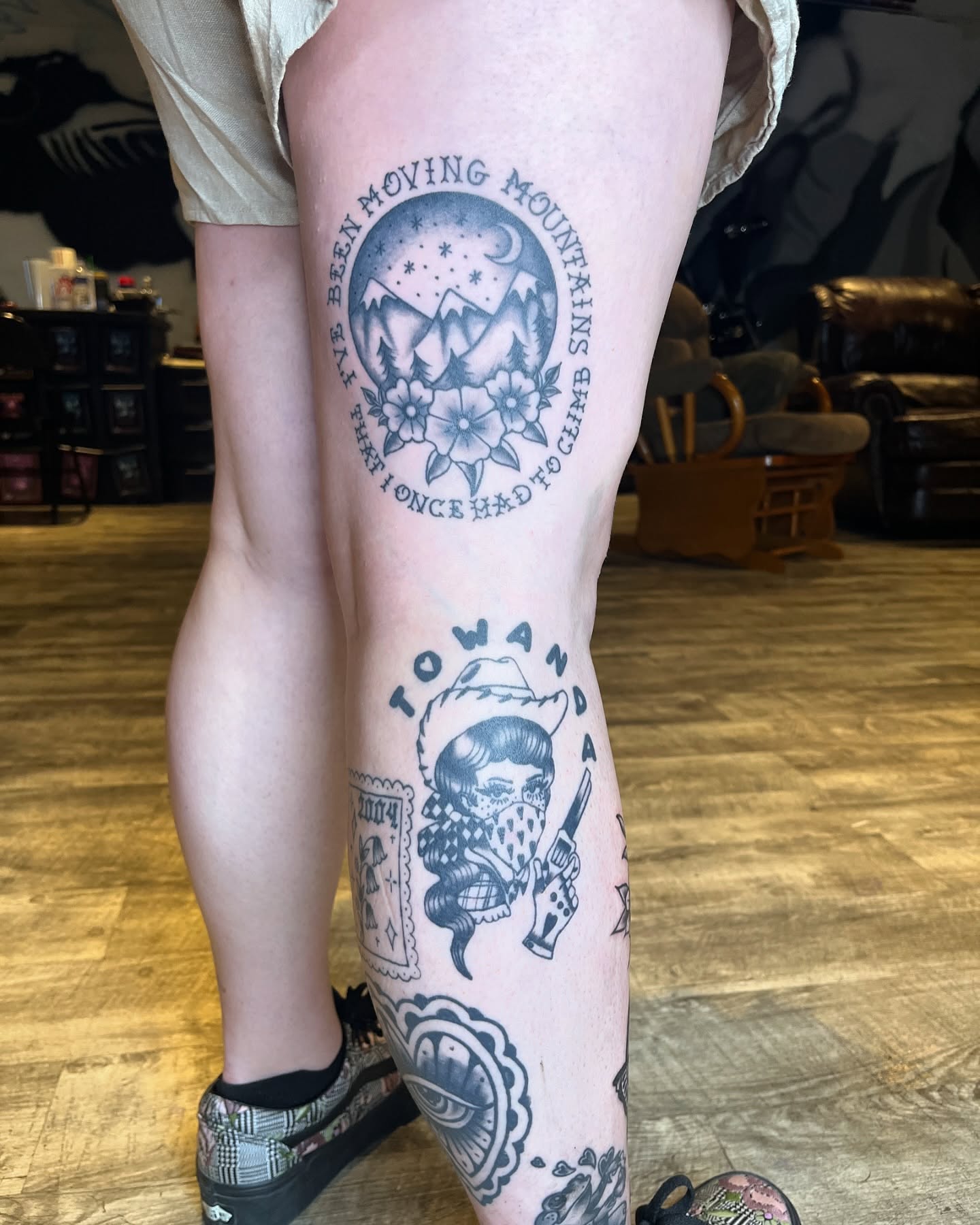 Tattoo by @disgracefultattoo — american_traditional, black_and_grey