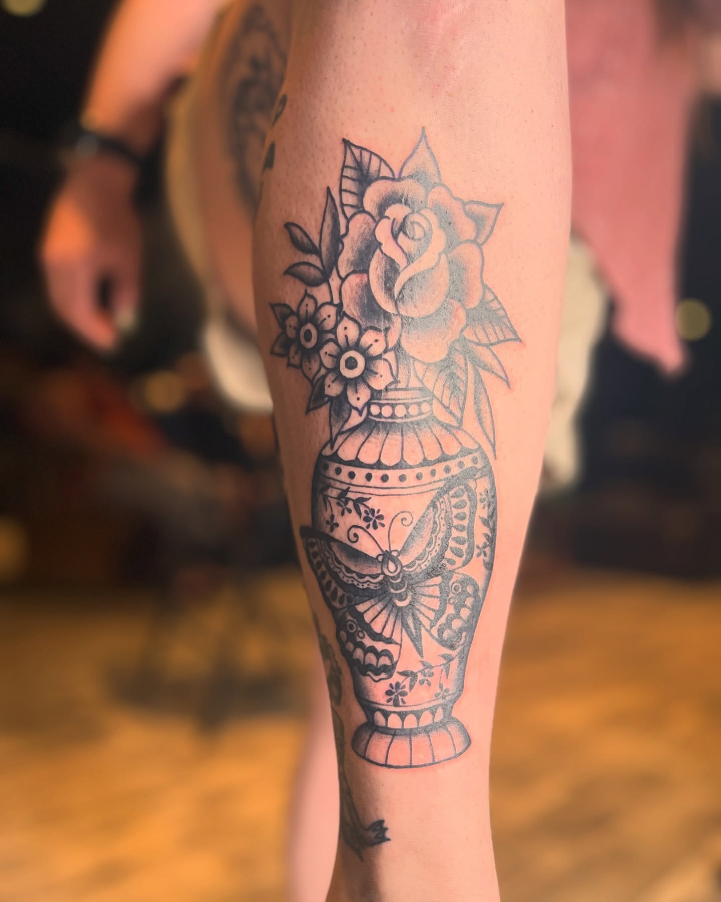 Tattoo by @disgracefultattoo — black_and_grey