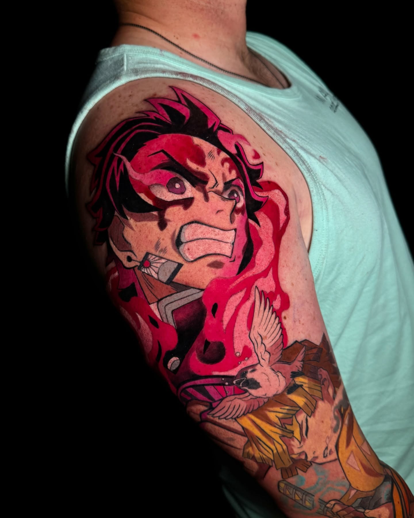 Tattoo by @tailors_truong — anime