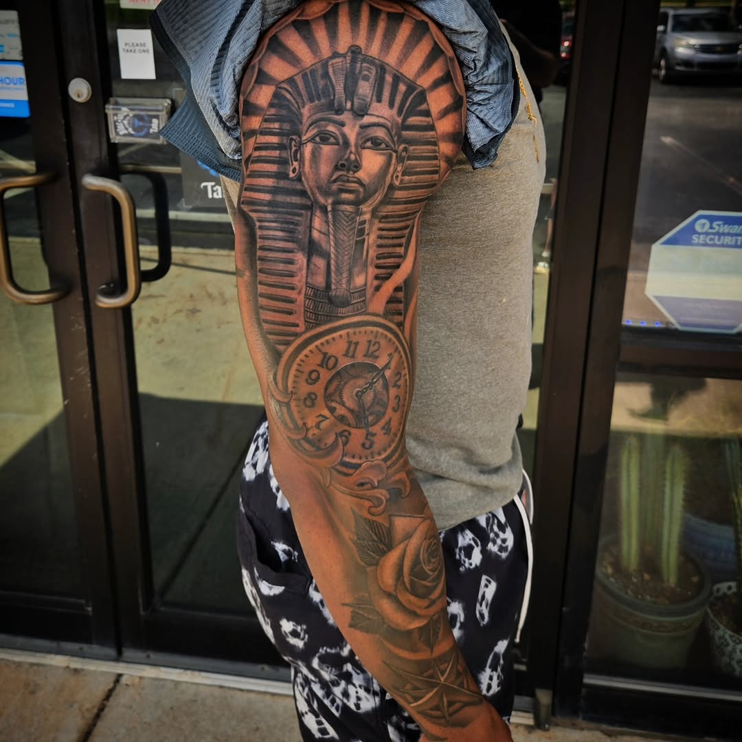 Tattoo by @mikebugenhagentattoos — realism, black_and_grey