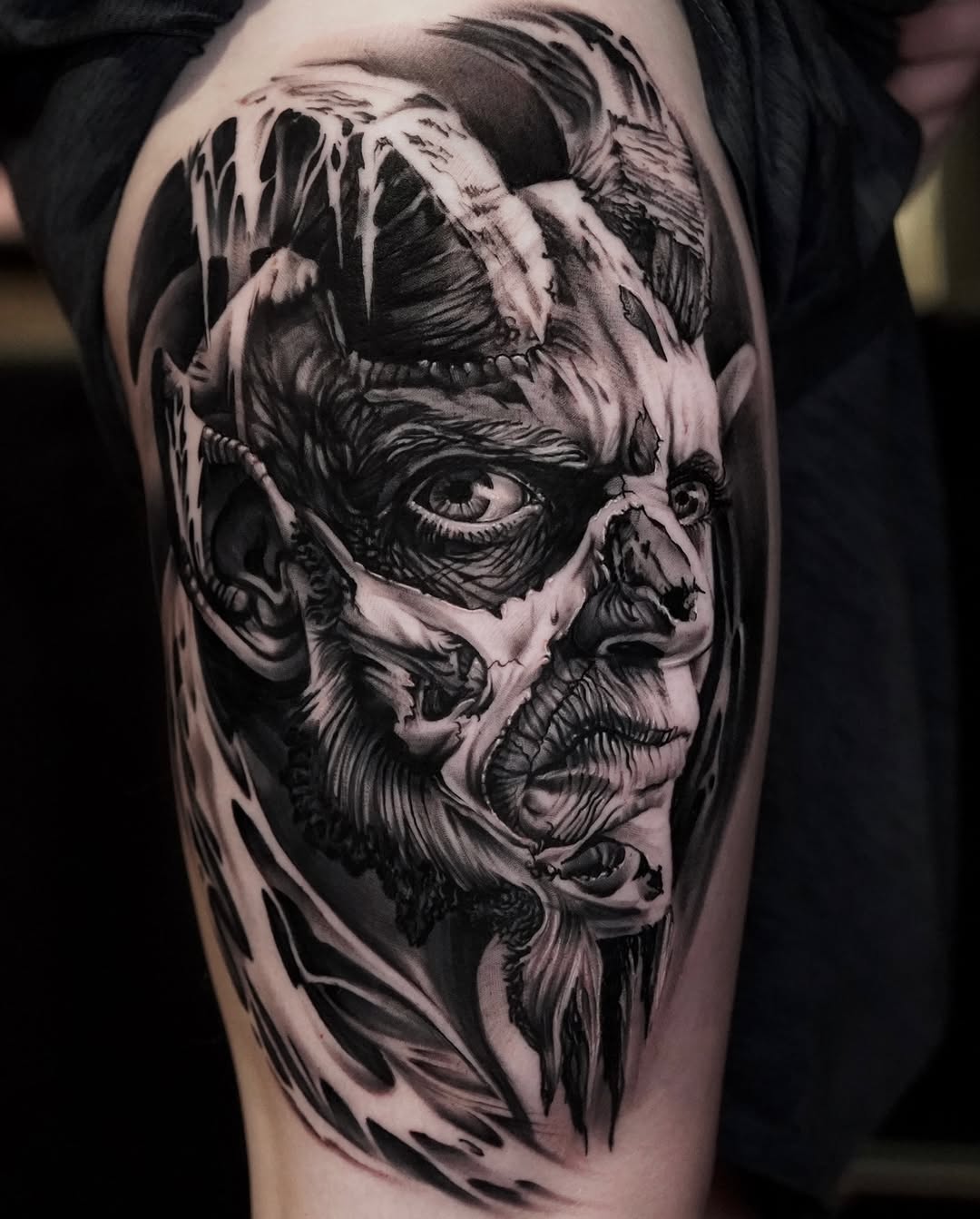 Tattoo work at Bizarre Bazaar Tattoo Convention 2026