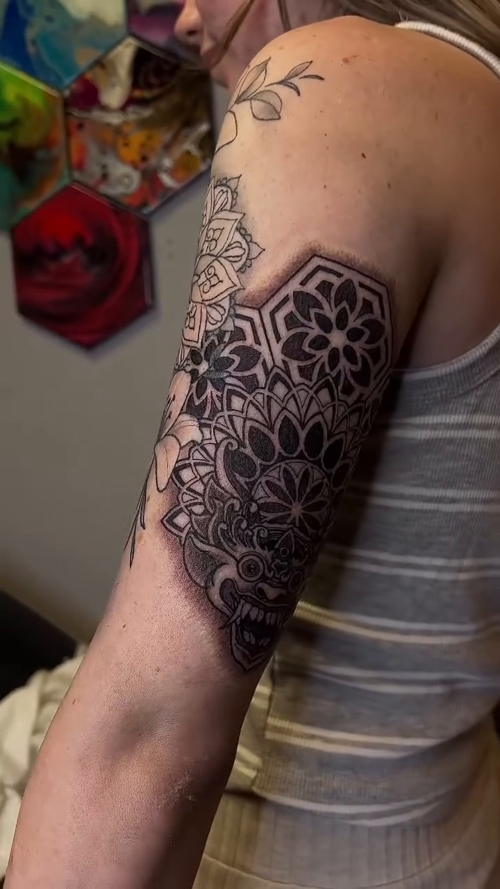 Tattoo by @jaws_the_artist — geometric, ornamental