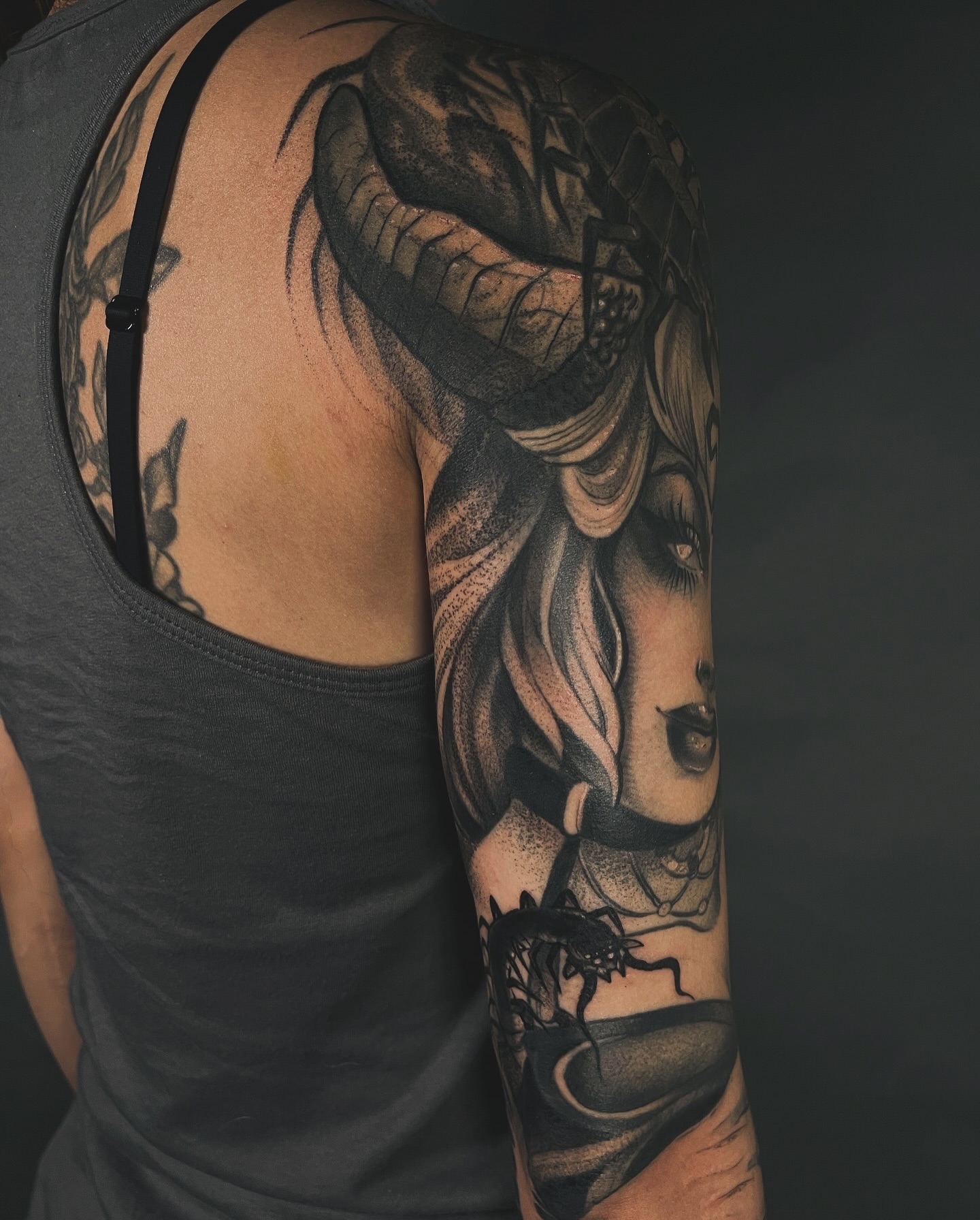 Tattoo by @judes_draws — black_and_grey, realism