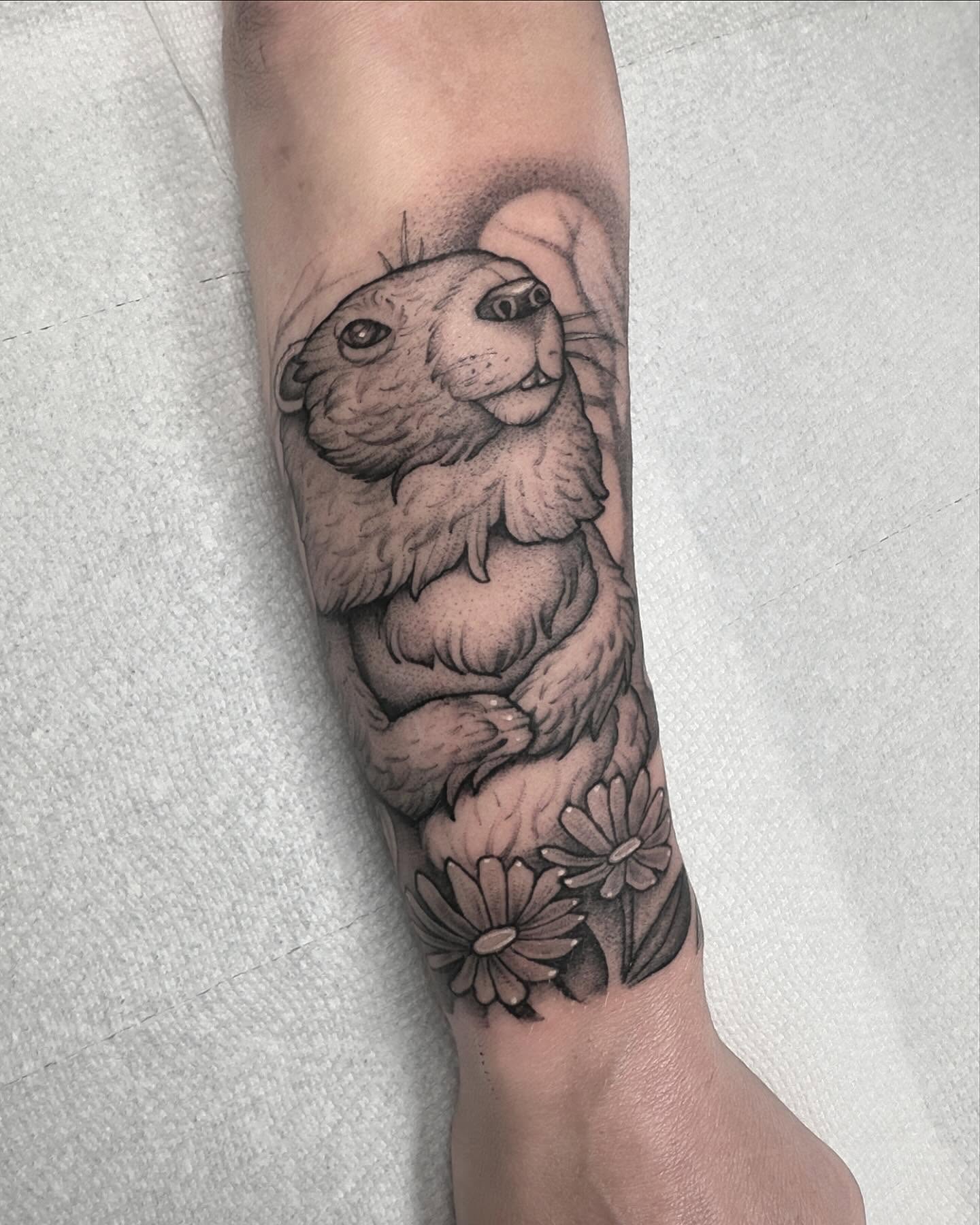 Tattoo by @feraleyes — black_and_grey
