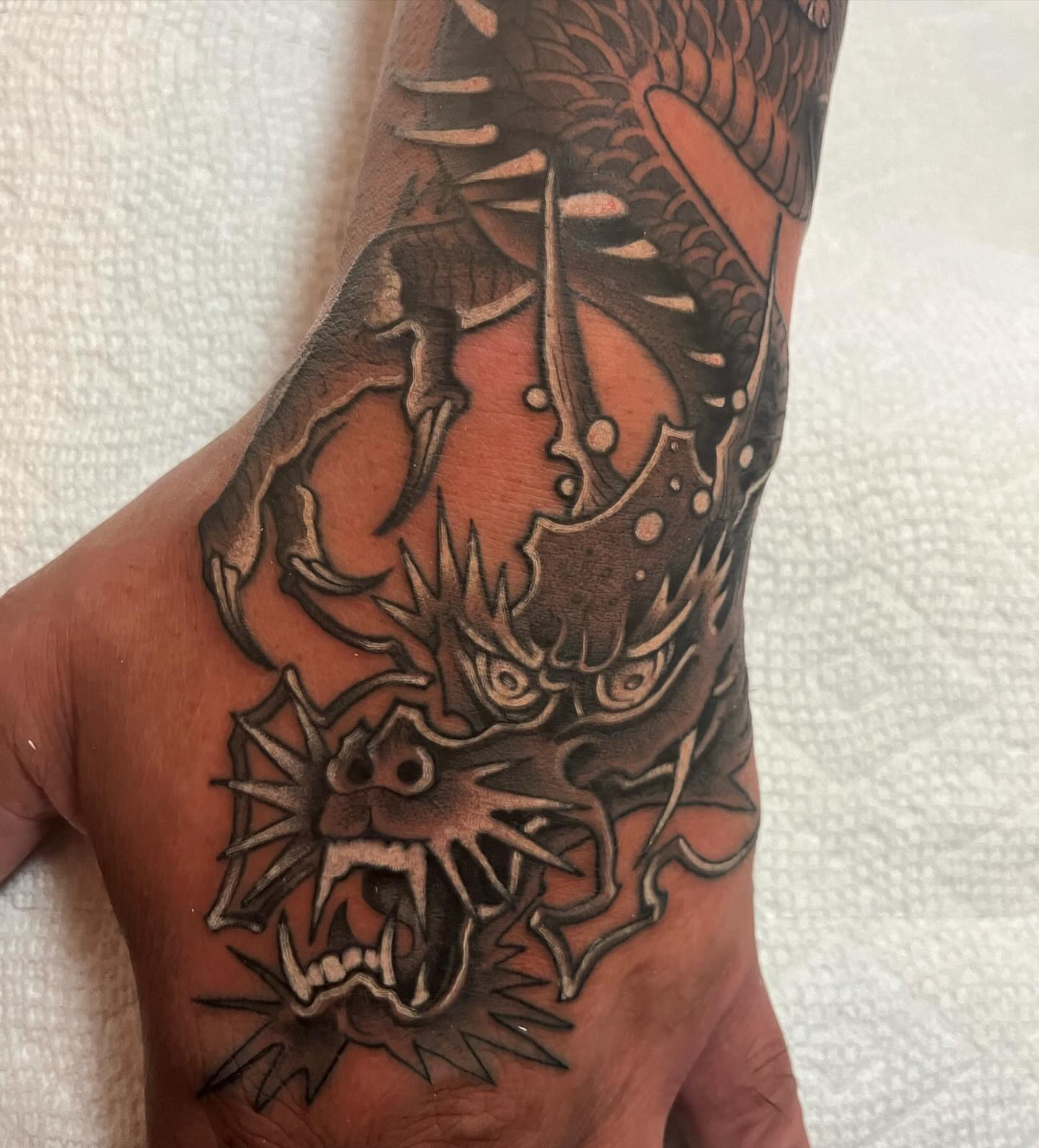 Tattoo by @sayanatattoos — black_and_grey, realism