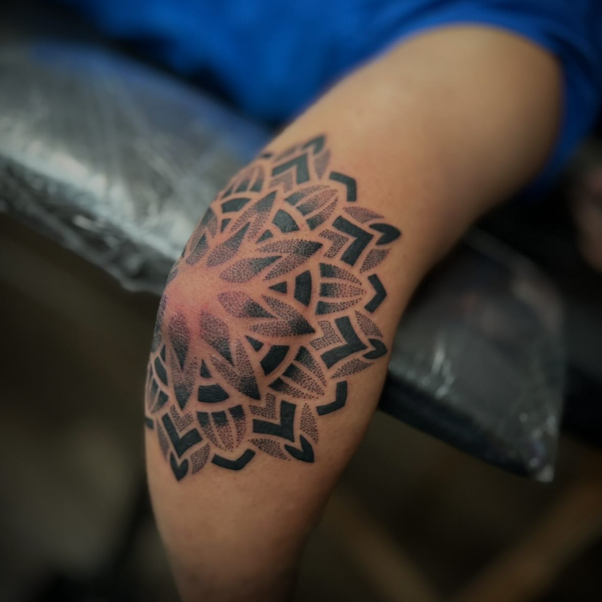 Tattoo by @mcglonetattoos — dotwork