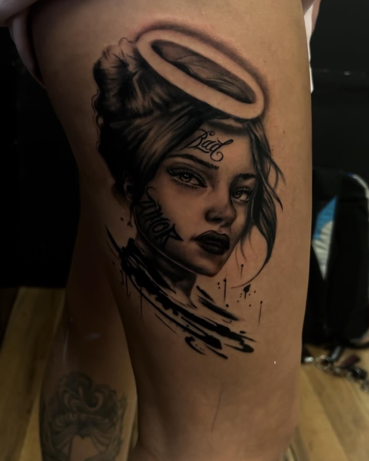 Tattoo by @artistzae_ — black_and_grey, realism