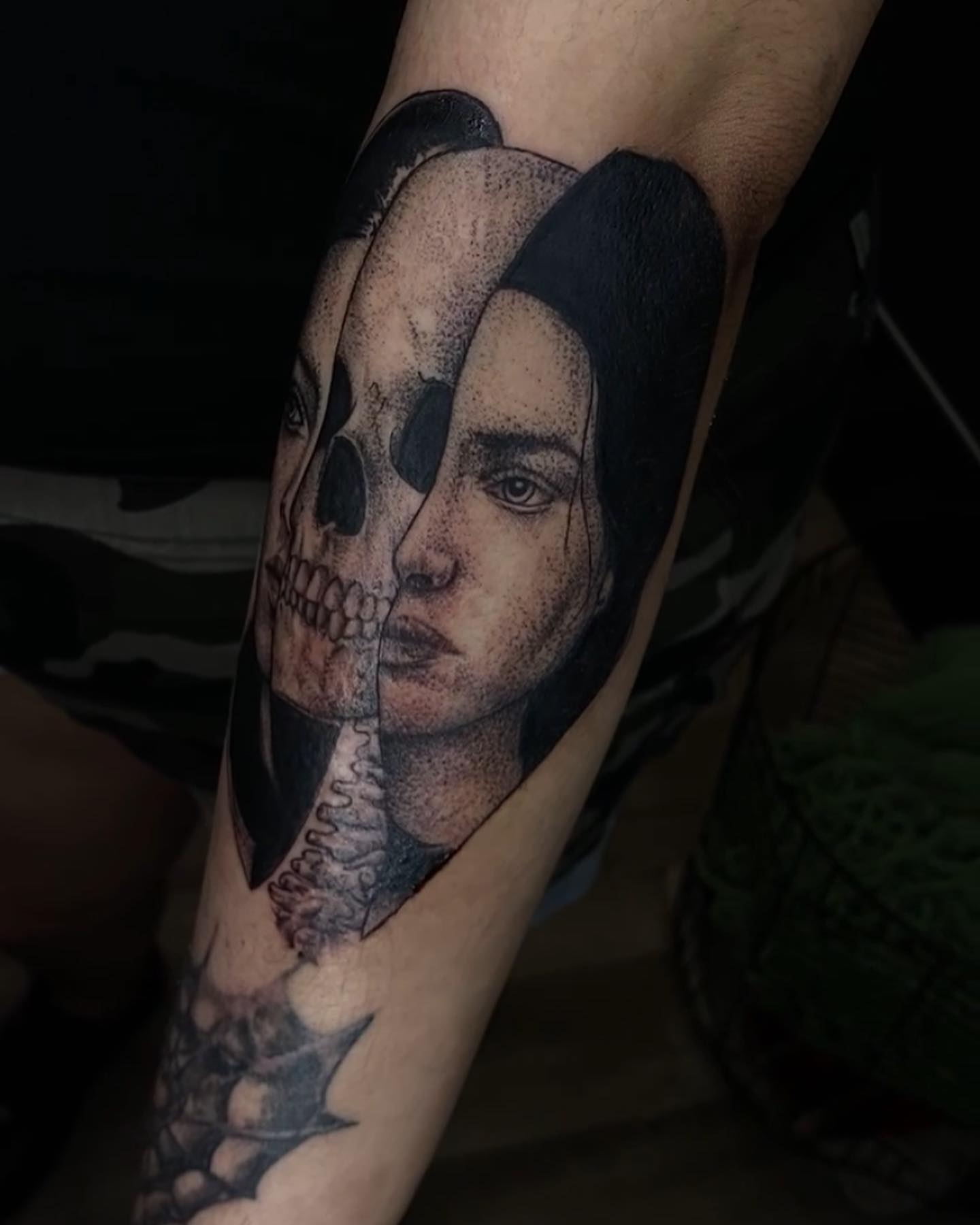 Tattoo by @artistzae_ — dotwork, realism