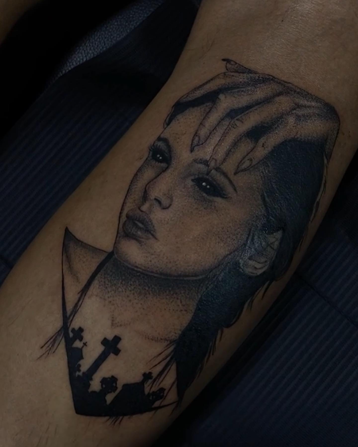 Tattoo by @artistzae_ — dotwork, realism