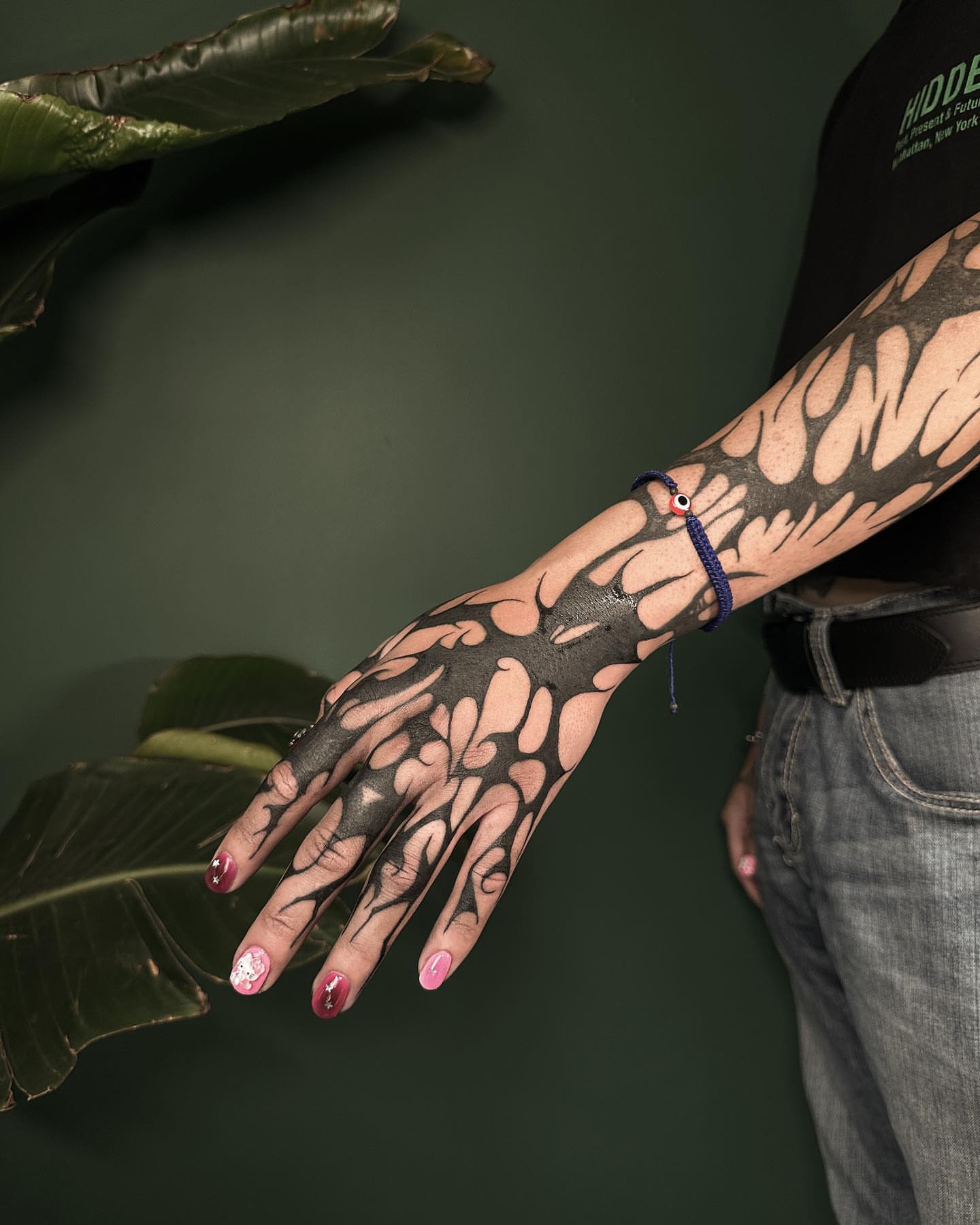 Abstract floral pattern black and grey tattoo on the upper arm by πππππππππ β ππππ ππππ ππππ ππππππ ππππππ, Salt Lake City, Utah