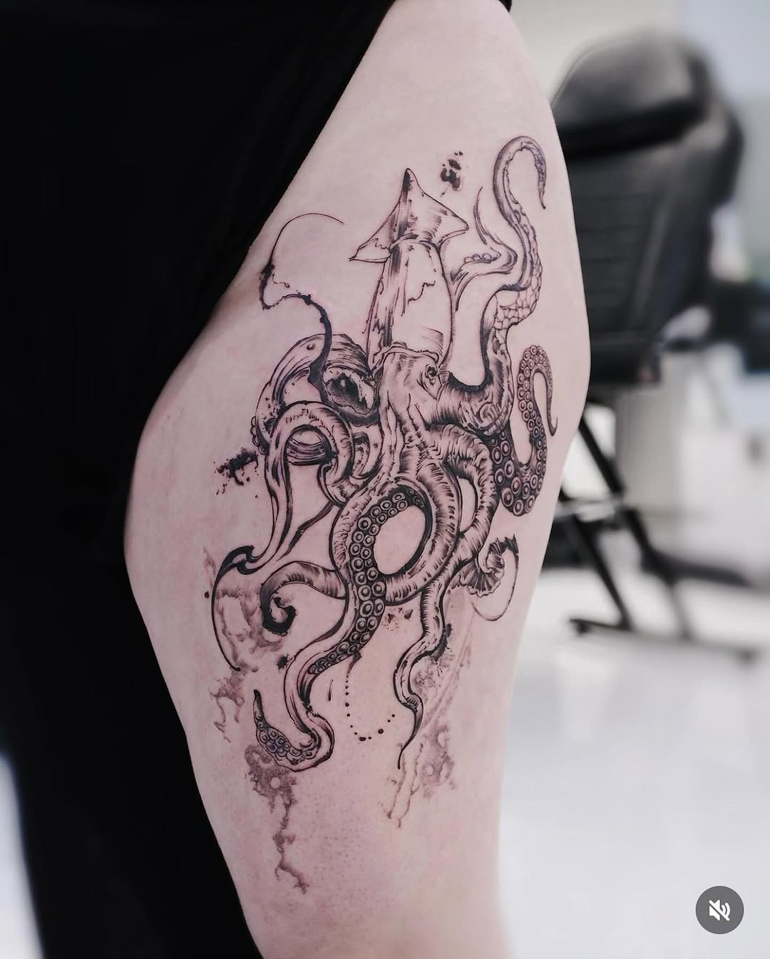 Tattoo by @mj_inkflow — black_and_grey, illustrative