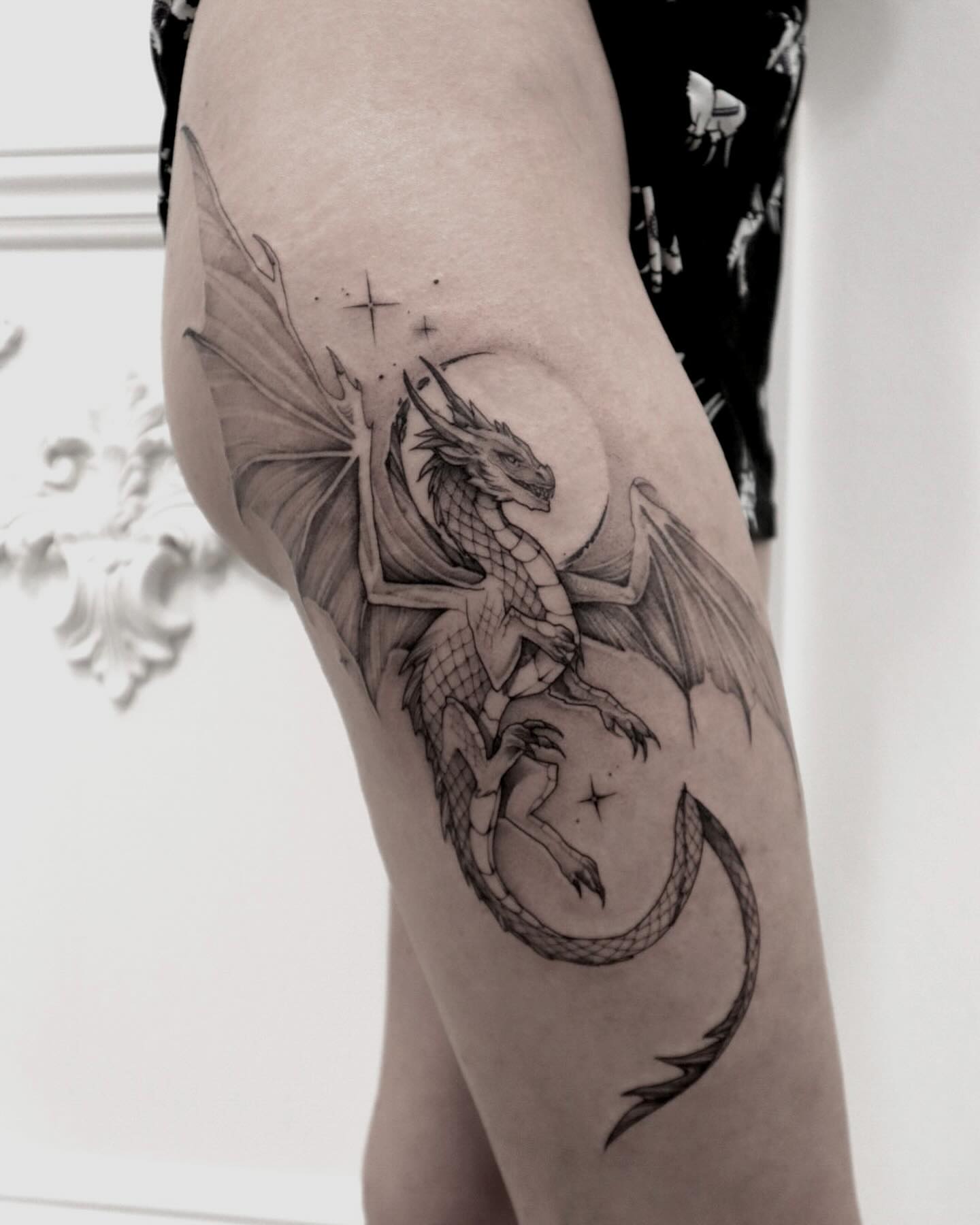 Tattoo by @rit13_ink — black_and_grey, realism