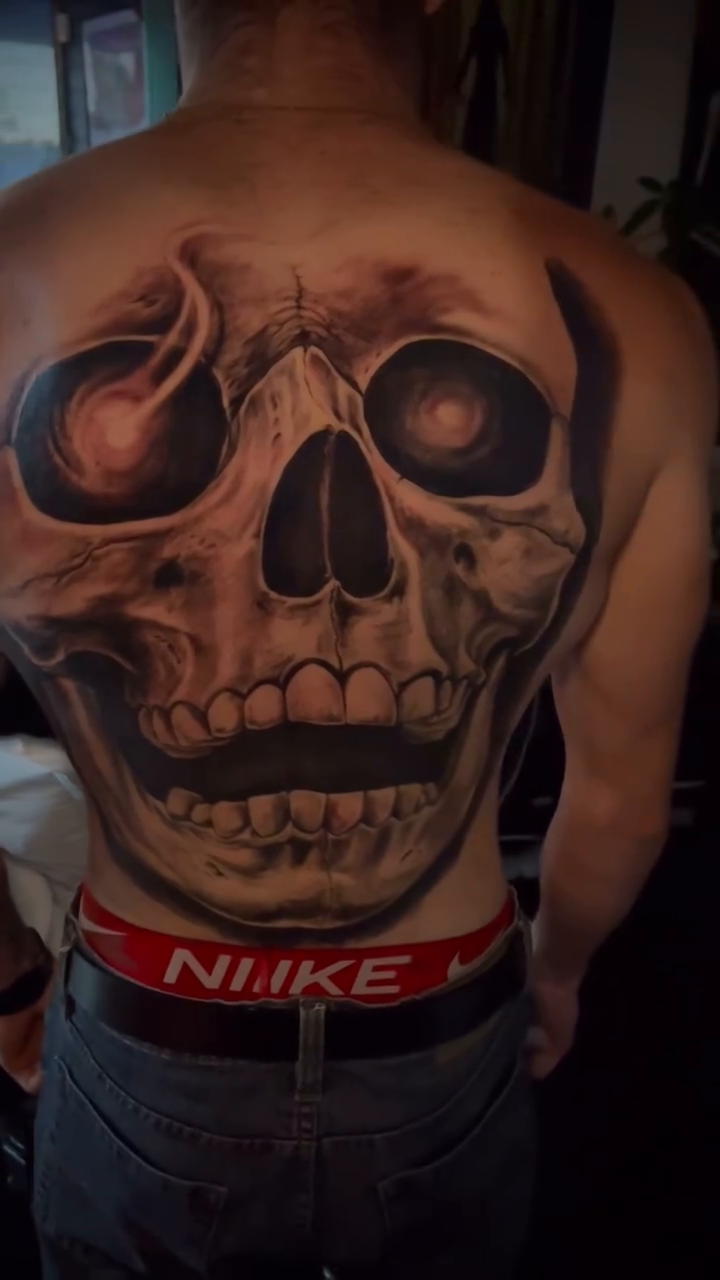 Skull realism tattoo by Greg West Sac tattoo artist, West Sacramento, California