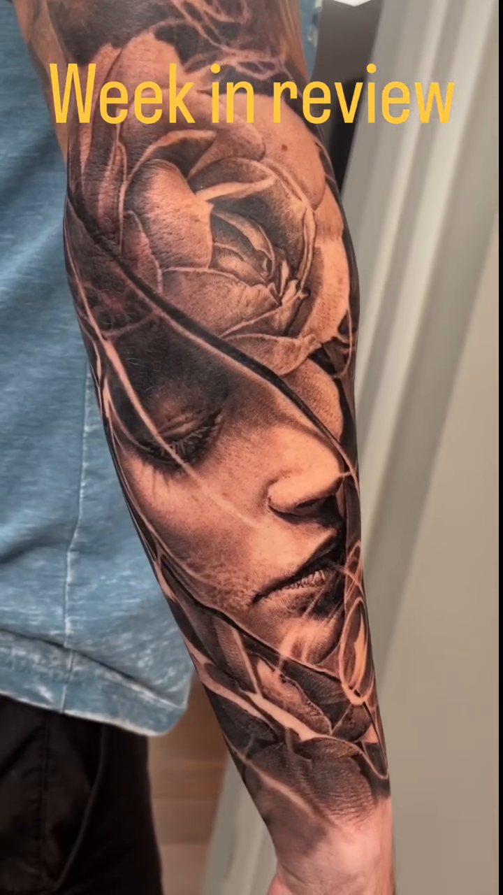 Tattoo by @robbylatos — realism, black_and_grey