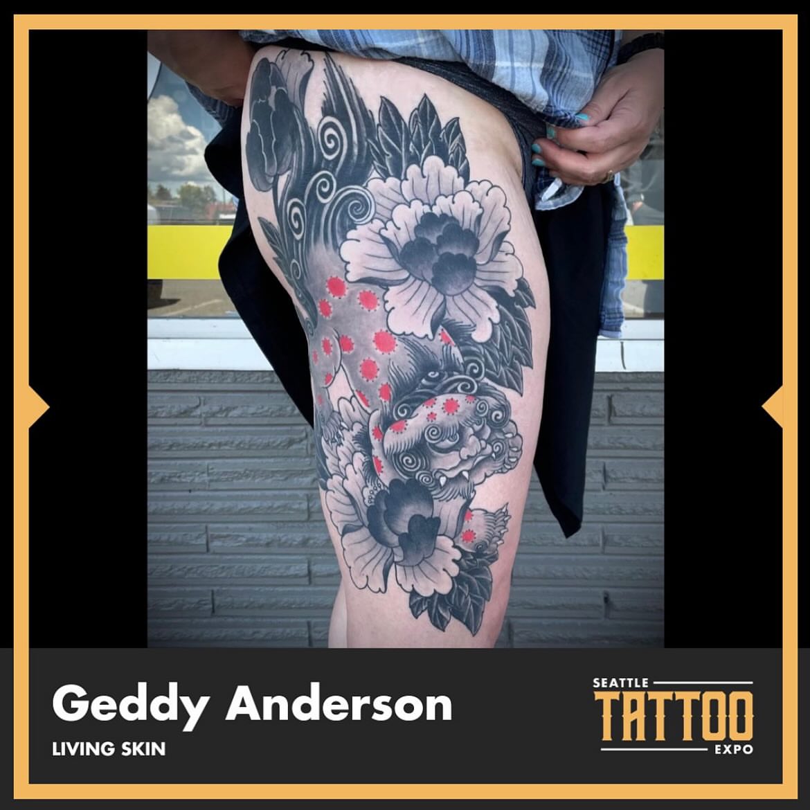 Tattoo by @geddyanderson — japanese_irezumi, dotwork
