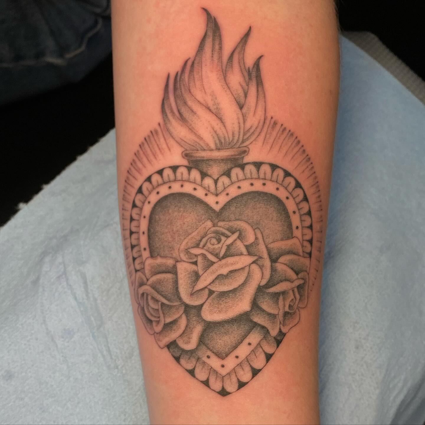 Tattoo by @andrewmammoth — american_traditional, black_and_grey