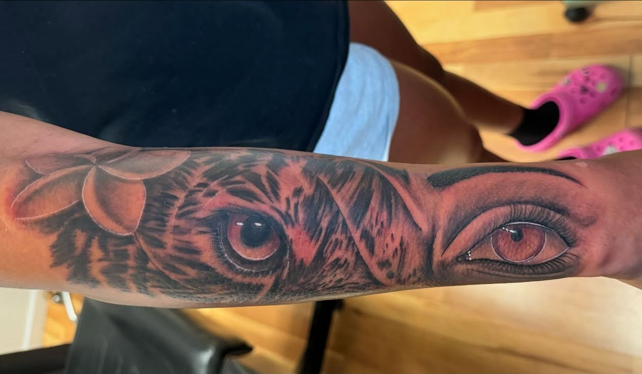 Eye realism tattoo on the forearm by Breanna💉🔮, Dover, Delaware