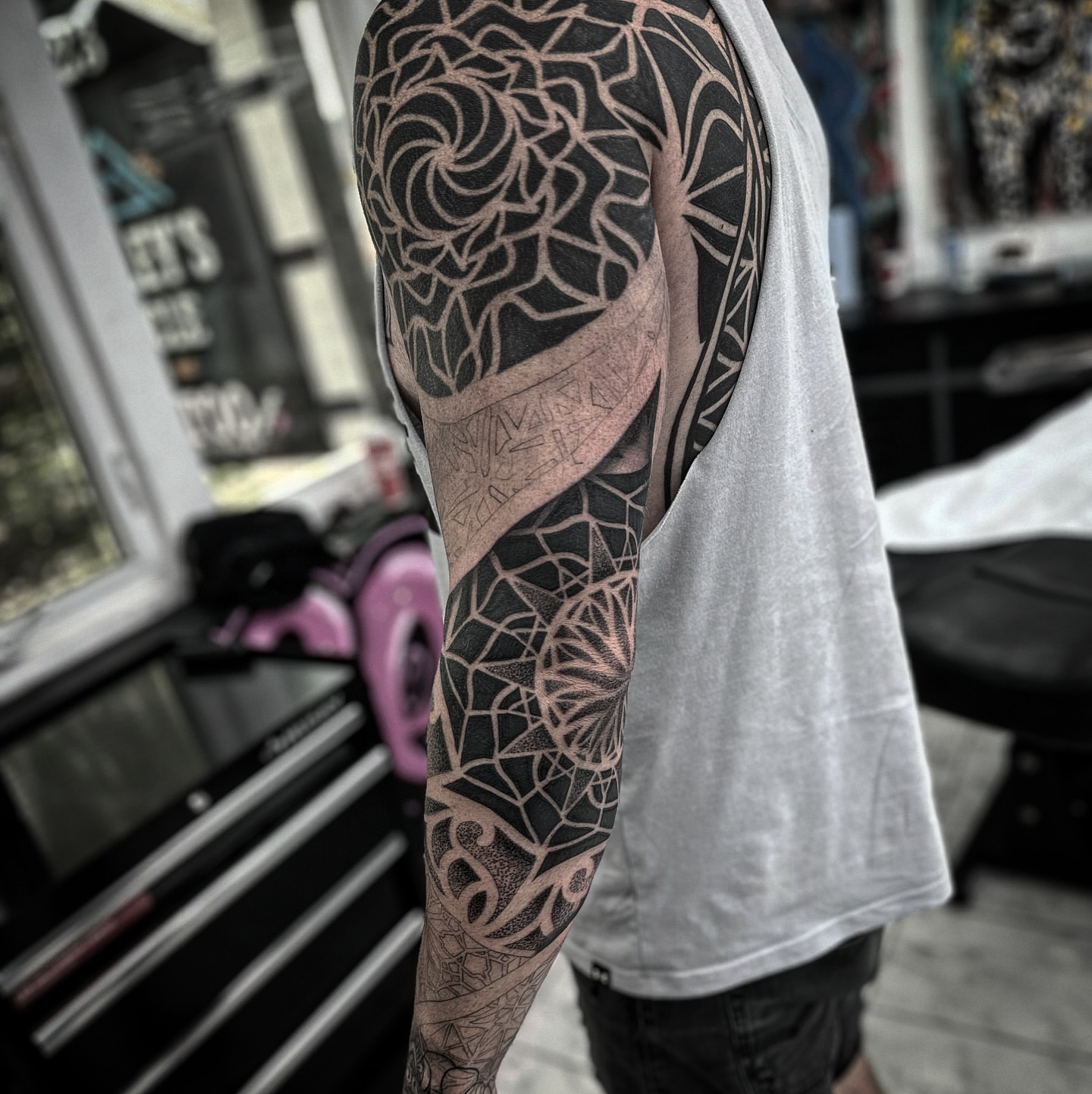 Tattoo by @mastercrae — geometric