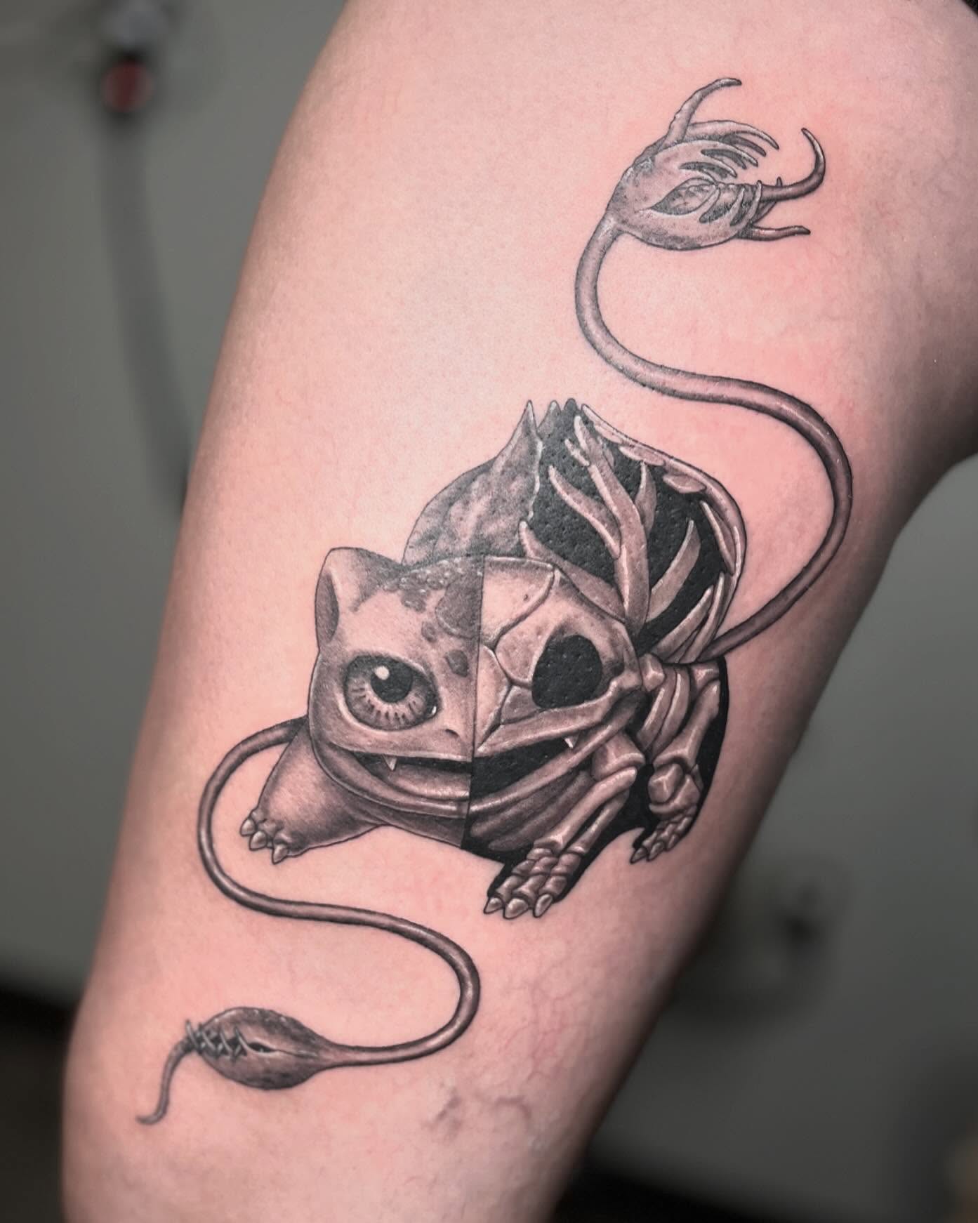 Tattoo by @katlyne_j — black_and_grey, realism