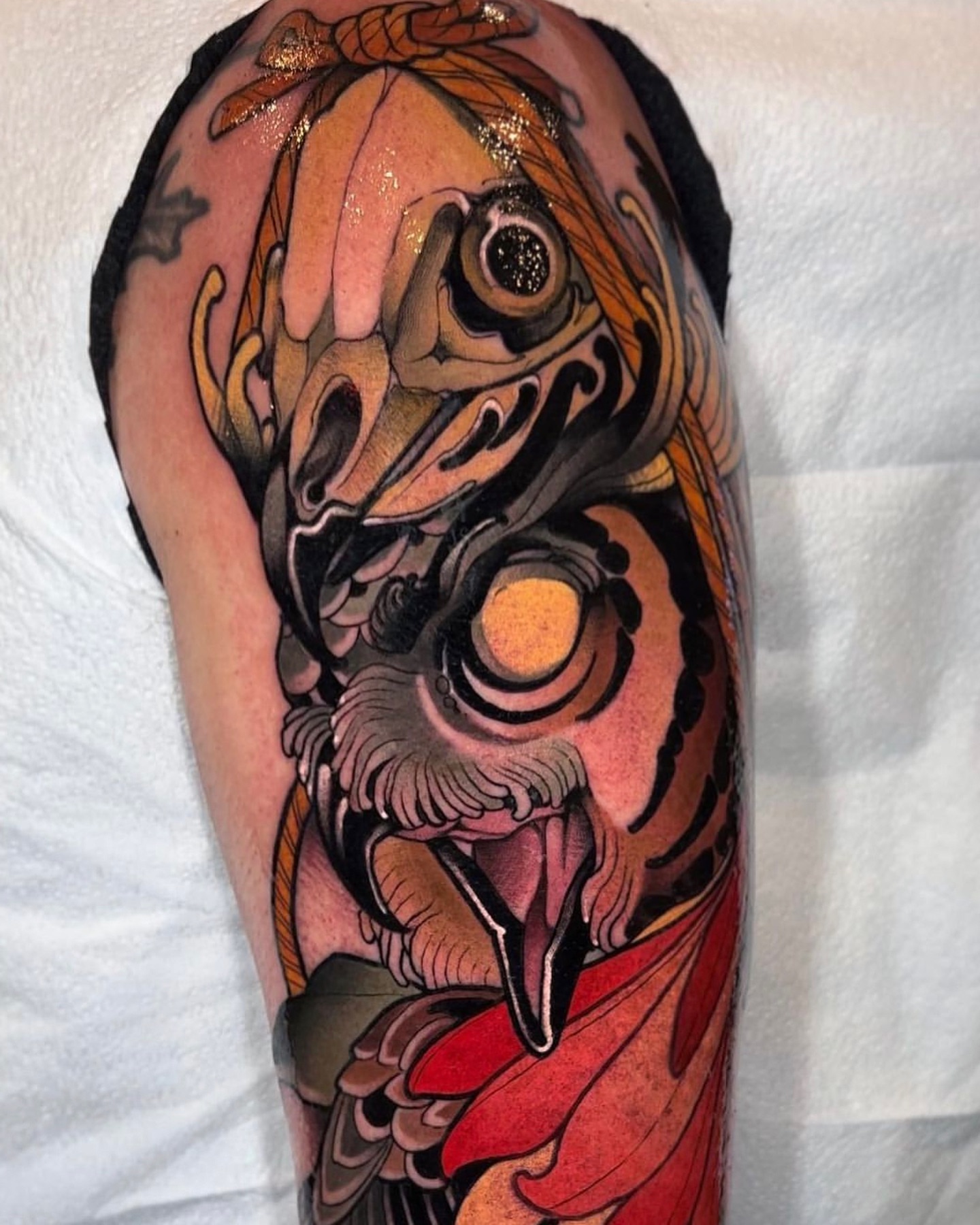 Tattoo by @ulyss_blair — american_traditional, dotwork