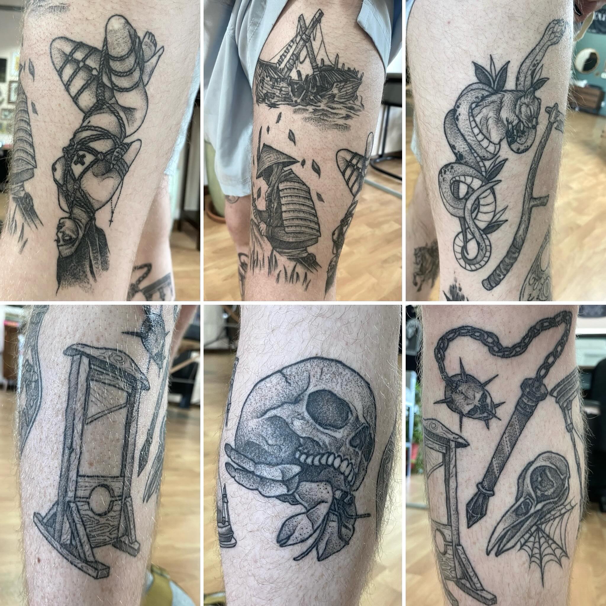 Tattoo portfolio black and grey tattoo on the upper arm by Taya Lynn, Hudson, Wisconsin