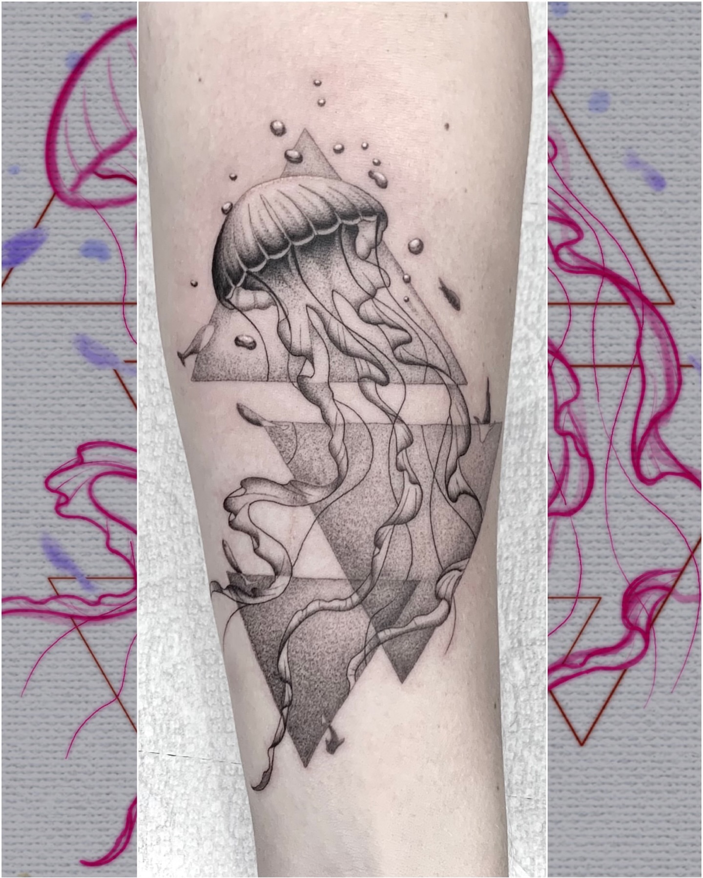 Tattoo by @lvl40lich — geometric