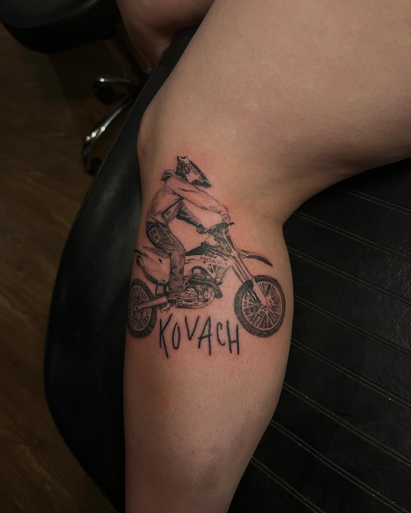 Tattoo by @zeaatattoos — realism, lettering_script