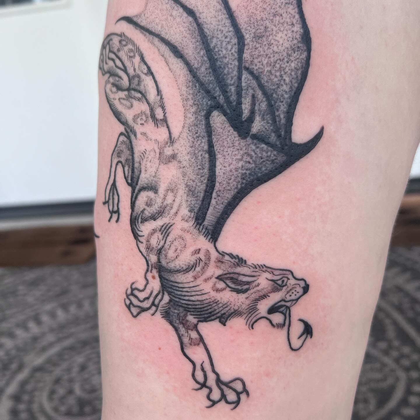 Tattoo by @birchbeast — dotwork