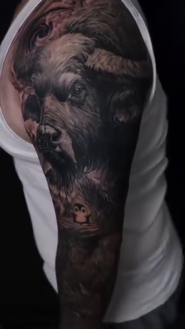 Tattoo by @vudoo_tattoo — realism, dark_realism