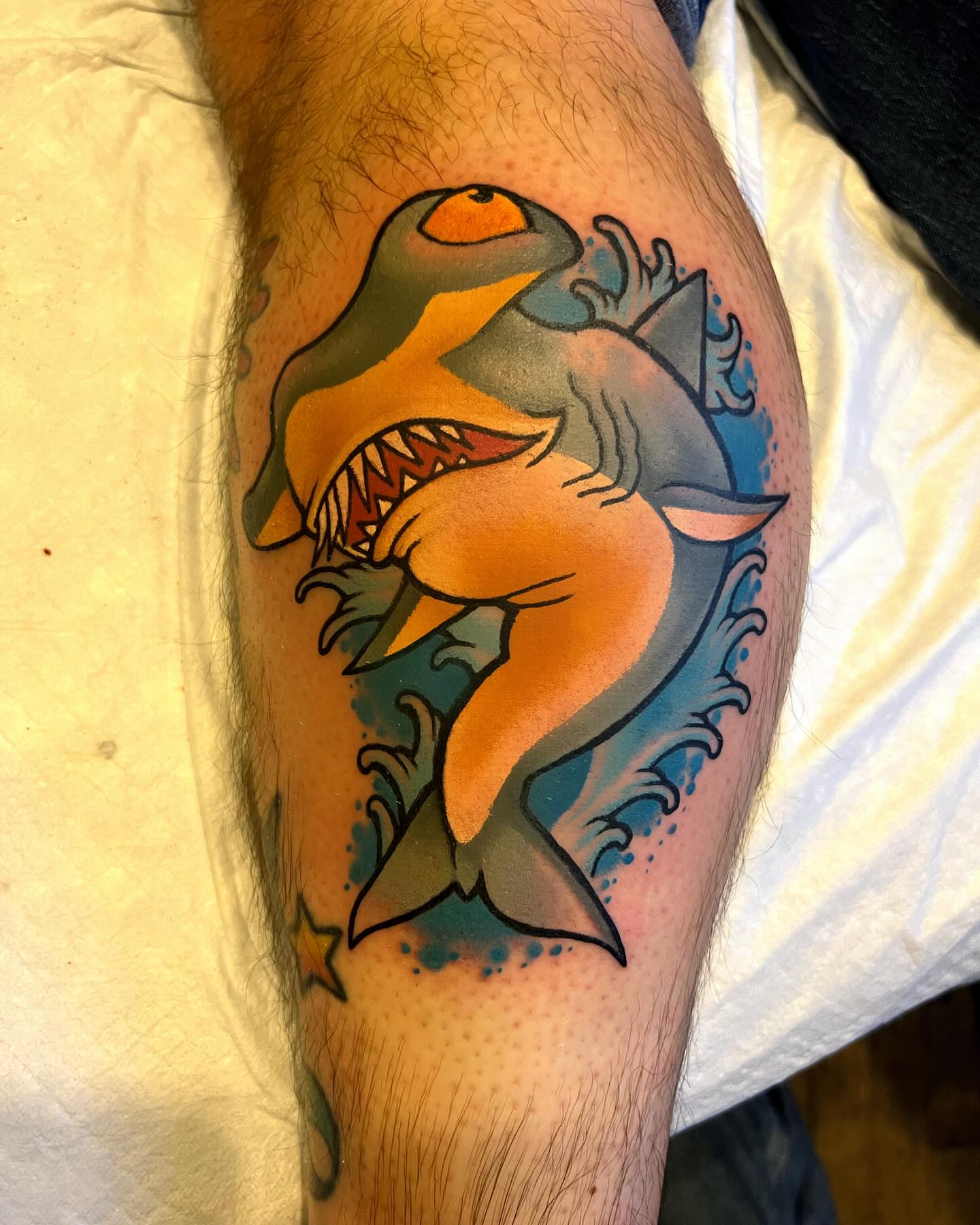 Tattoo by @heystraydog — new_school
