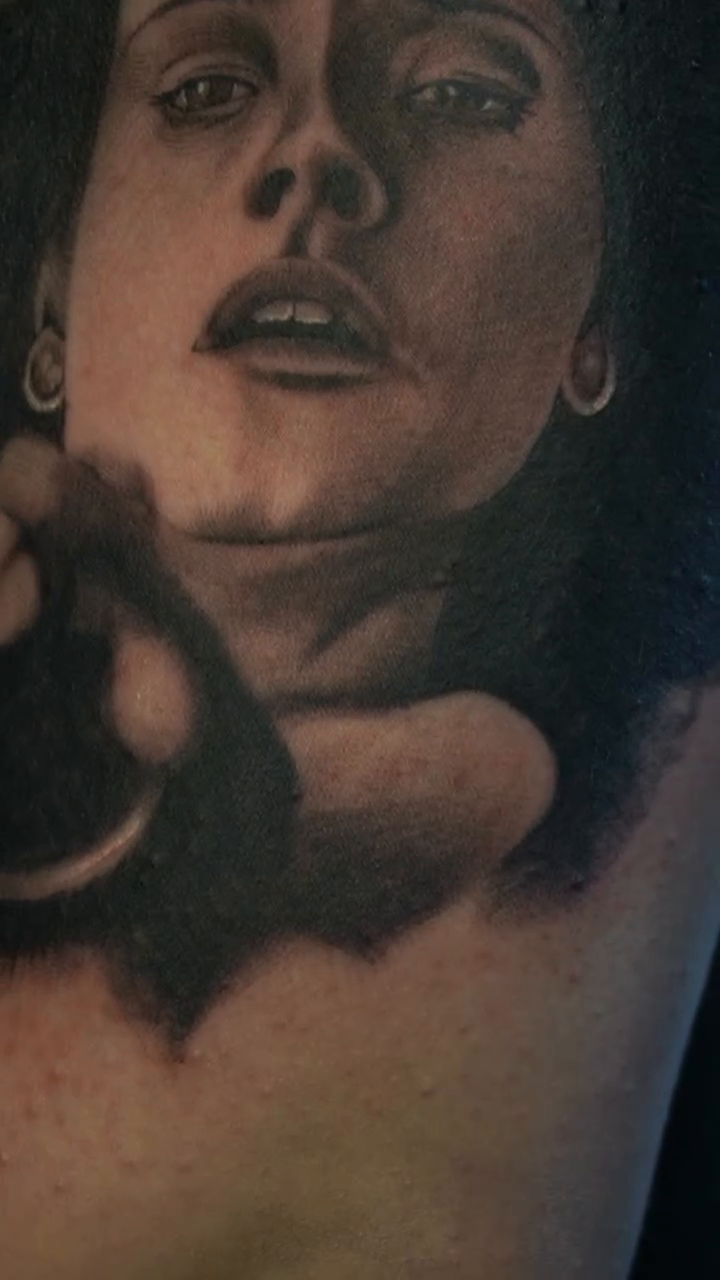 Tattoo by @stainlessneedle — realism, black_and_grey