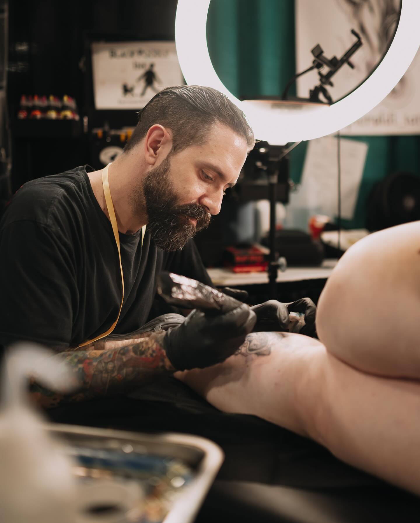 Tattoo by @zachmullinstattoos — black_and_grey