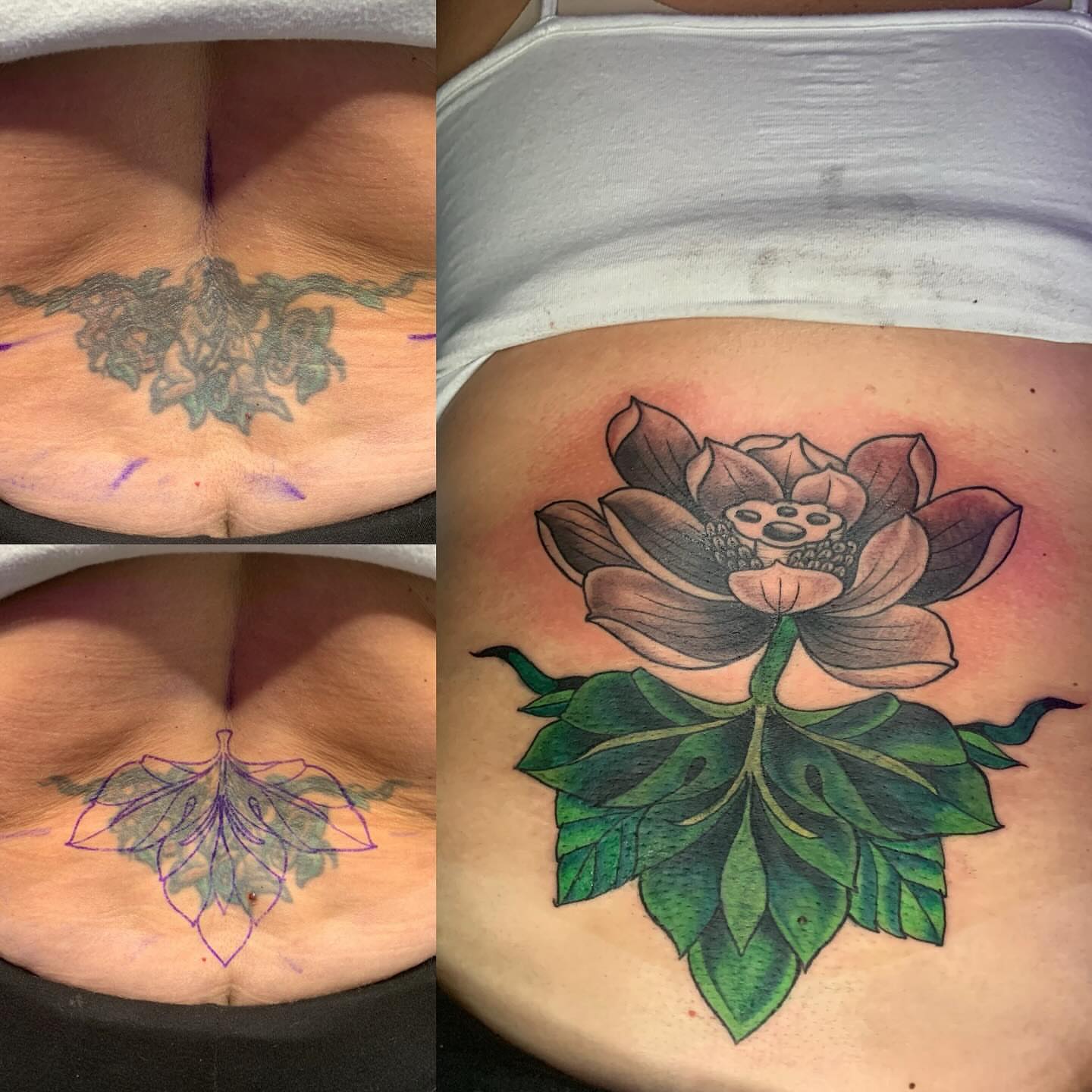Lotus flower realism tattoo on the ribs by @colorrobbie