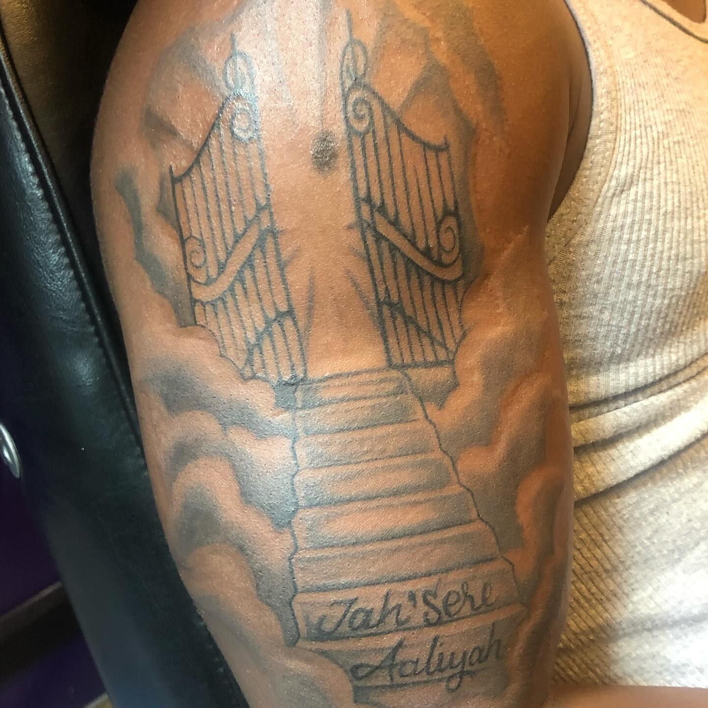 Tattoo by @ace2135 — black_and_grey