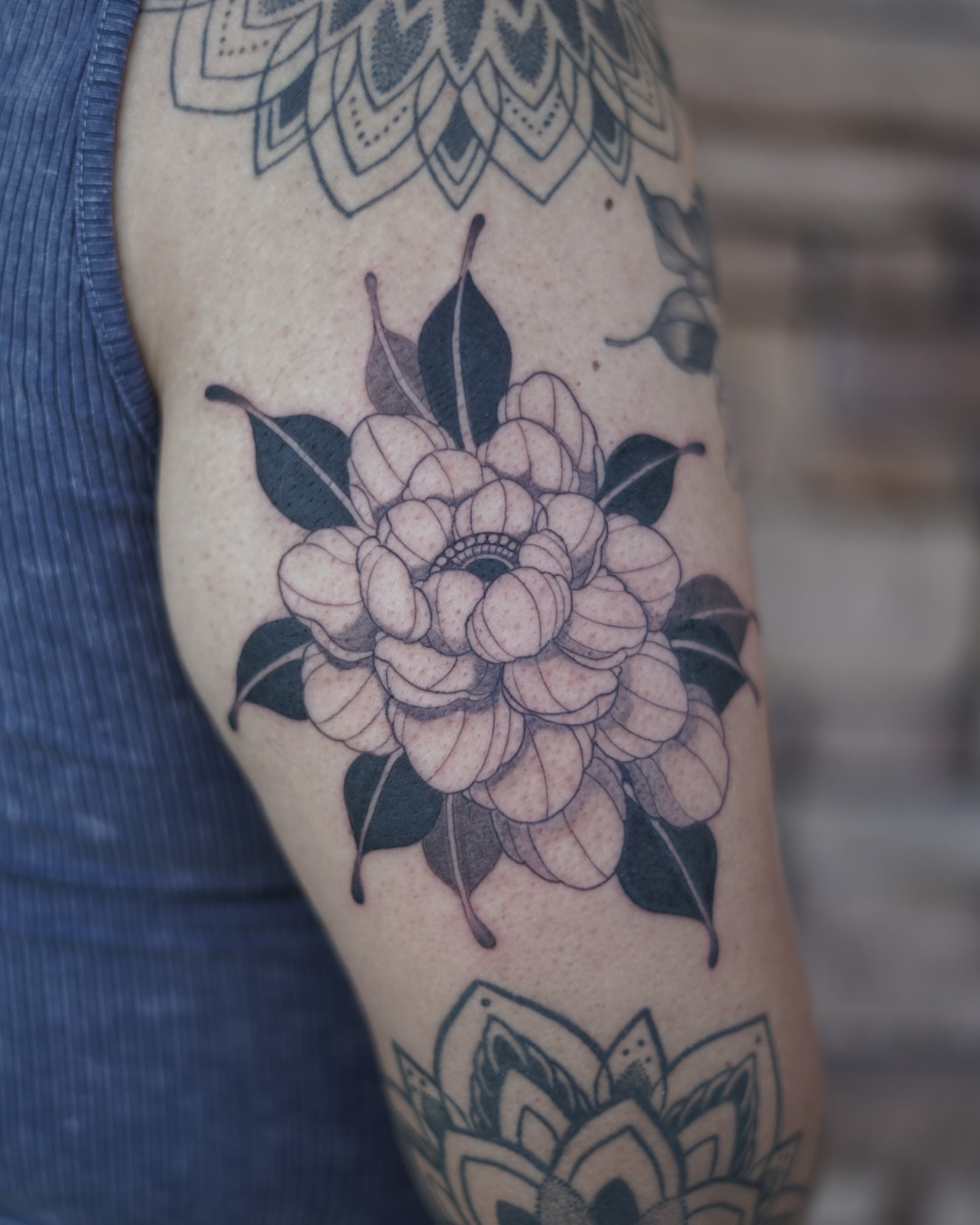 Tattoo by @david_ensoink — black_and_grey