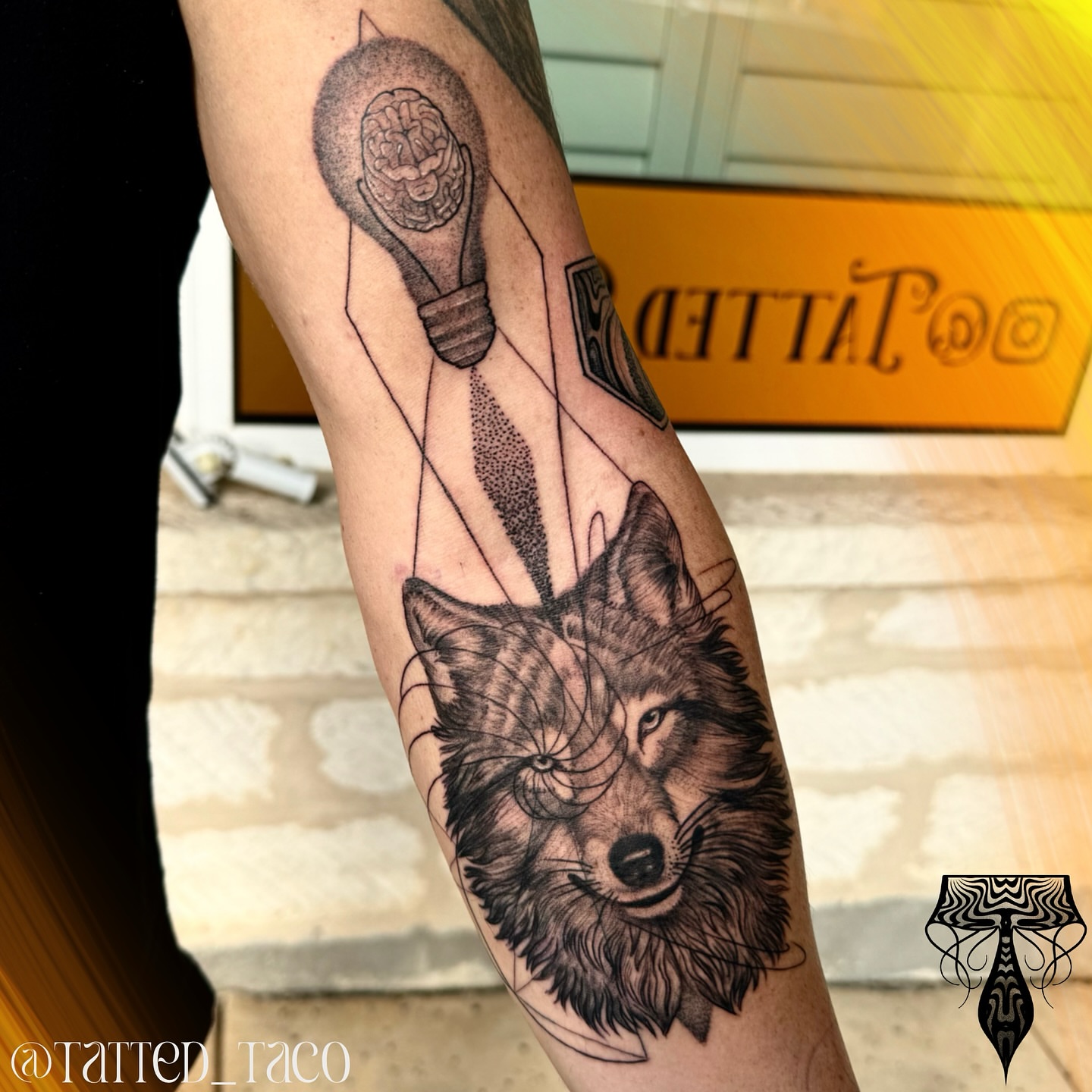 Tattoo by @tatted_taco โ dotwork, realism