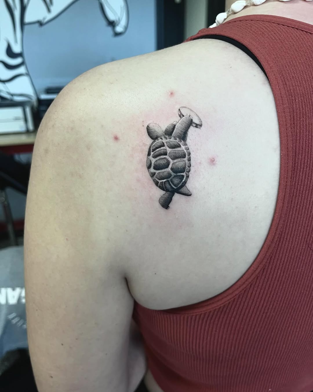 Tattoo by @thinkinkjr — black_and_grey, realism